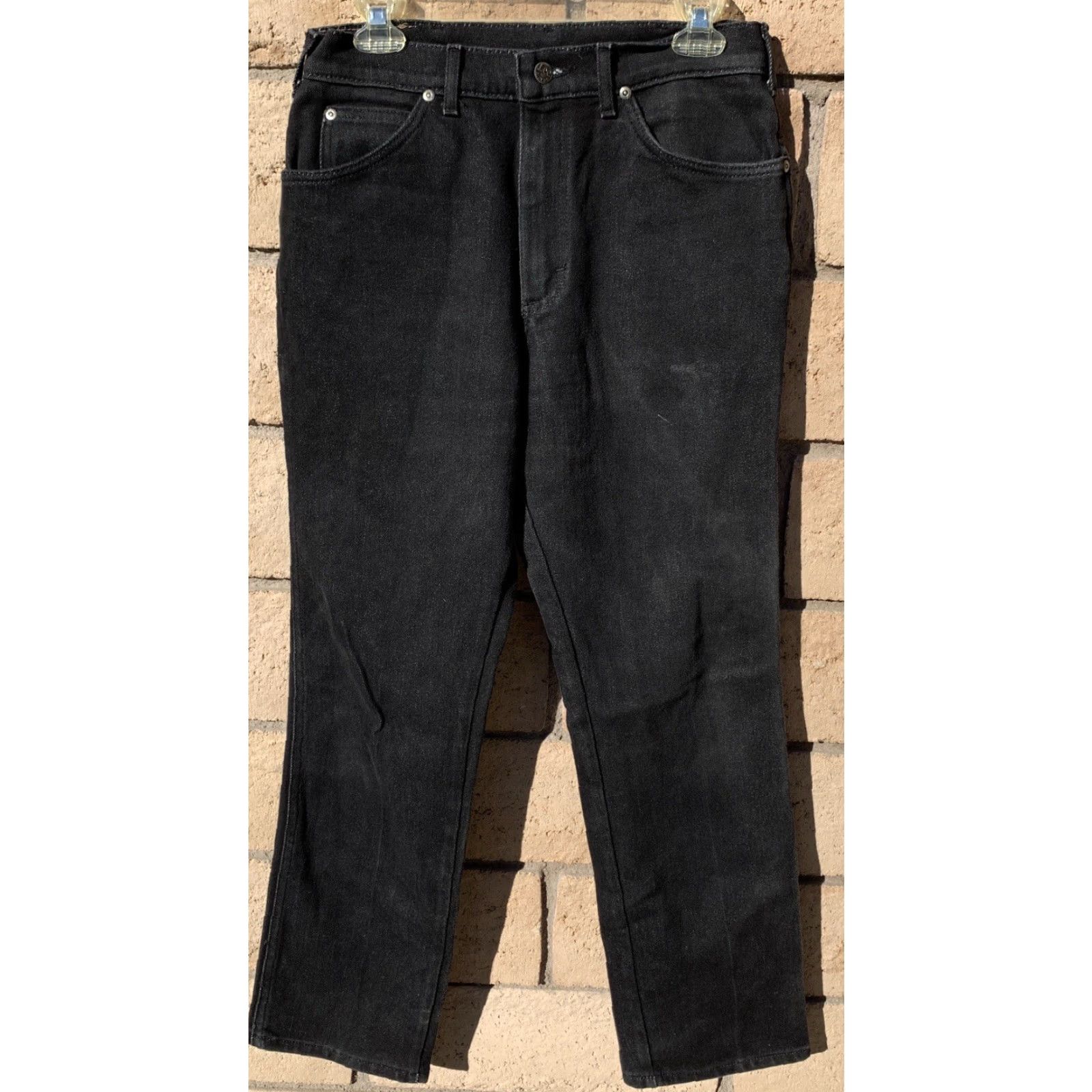Lee VINTAGE Lee Riders Jeans Union Made Black 33 33 Measure 31 Waist 31.25 Inseam Size US 33 - 2 Thumbnail