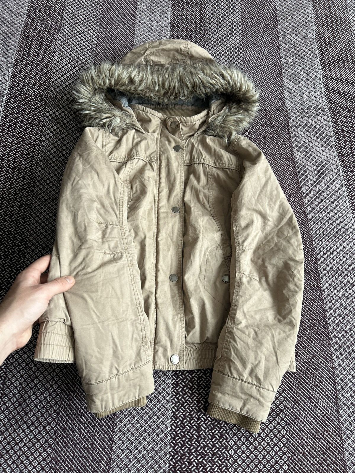Japanese Brand Vintage Y2K Women Jacket Faux Fur Streetwear Japanese Style Size L / US 10 / IT 46 - 8 Thumbnail