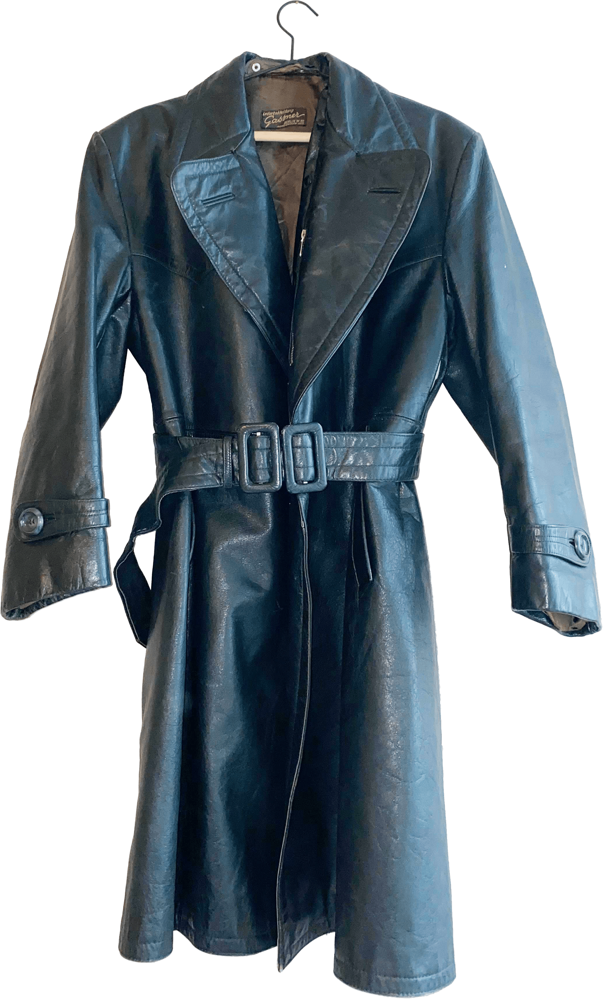 Vintage Vintage Gassner Berlin Leather Coat Size US M / EU 48-50 / 2 - 1 Thumbnail