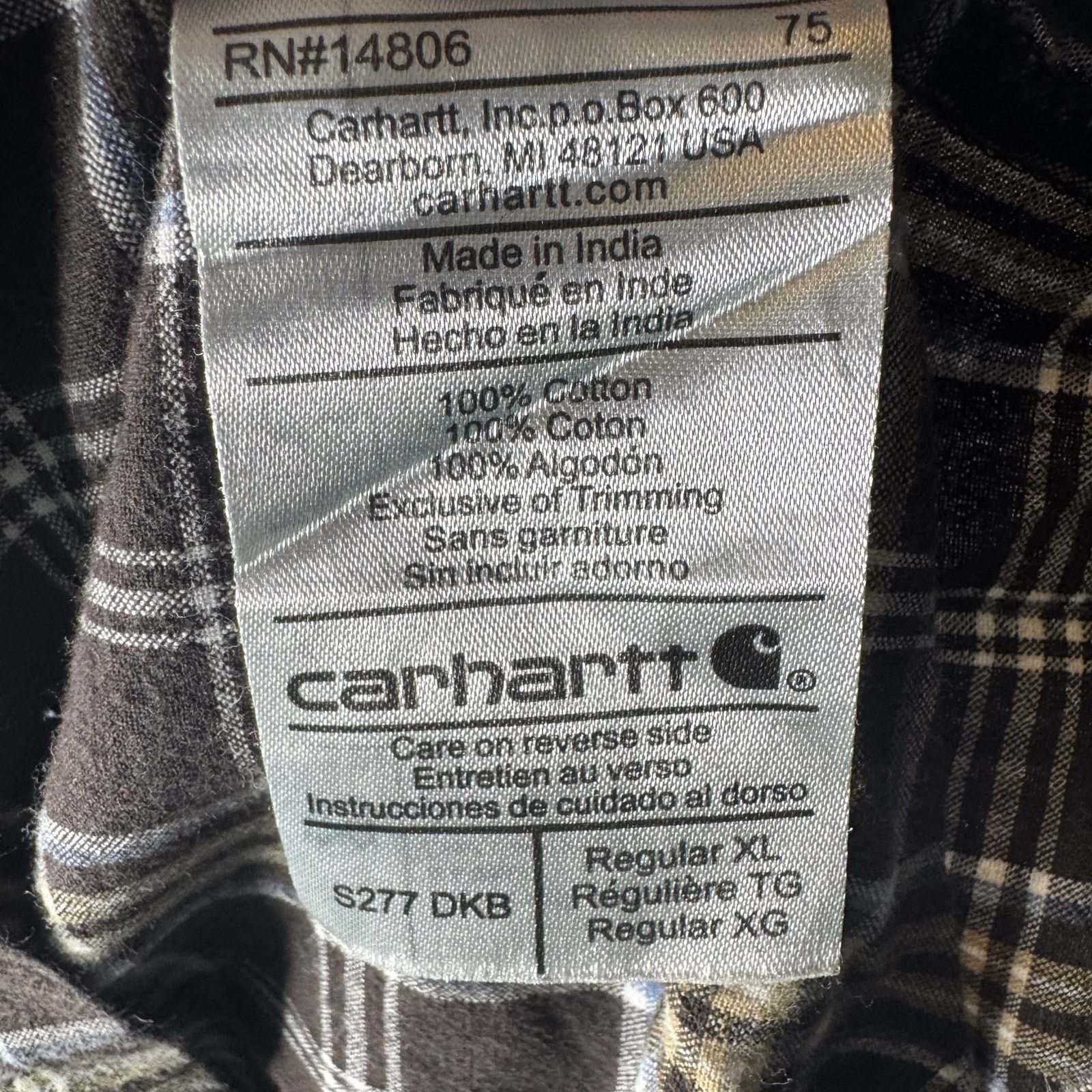 Carhartt Carhartt Regular XL Plaid Short Sleeve Button Down Shirt Size US XL / EU 56 / 4 - 6 Thumbnail