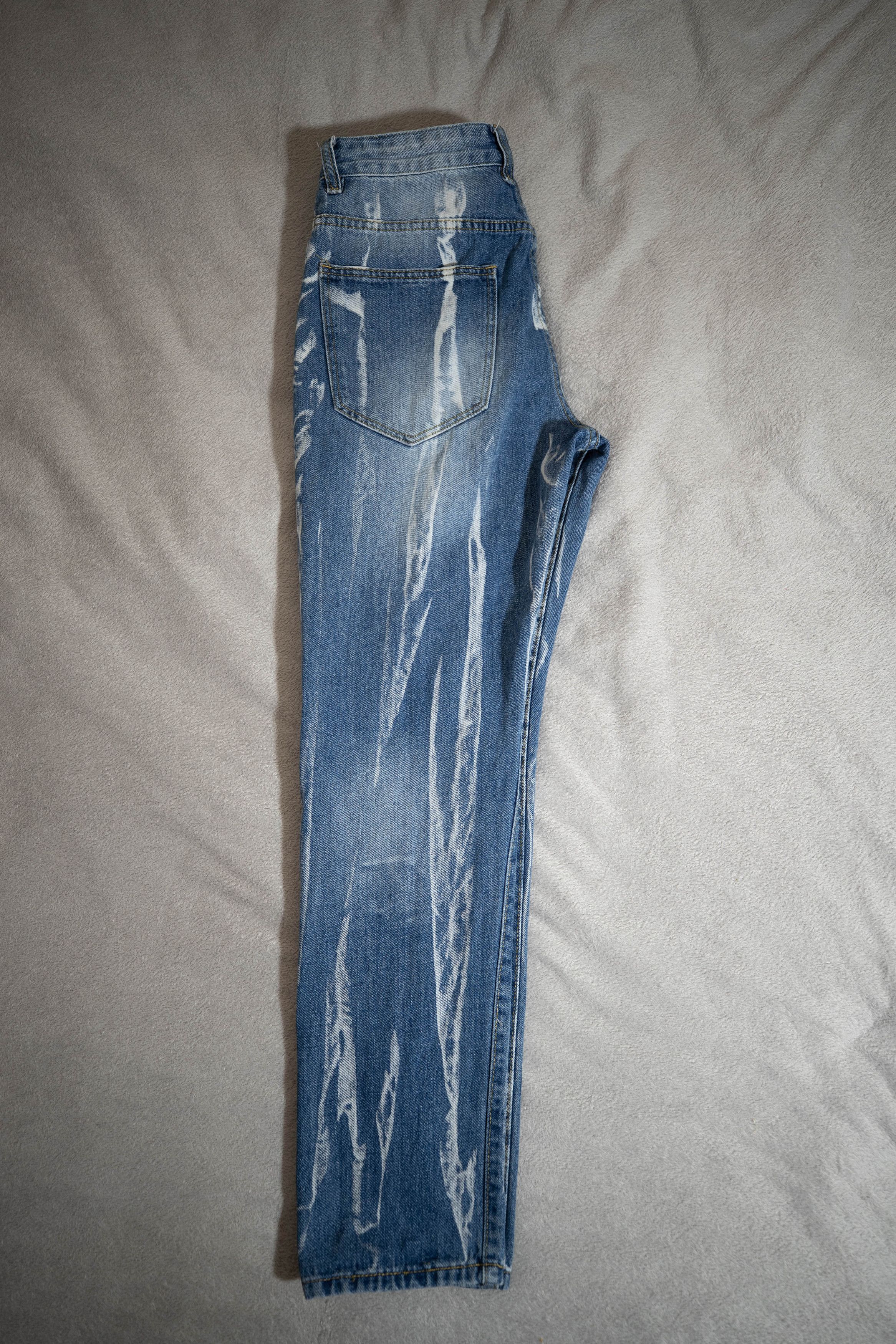 Other Ripped Bleached Straight Jeans (32) Size US 32 / EU 48 - 10 Thumbnail