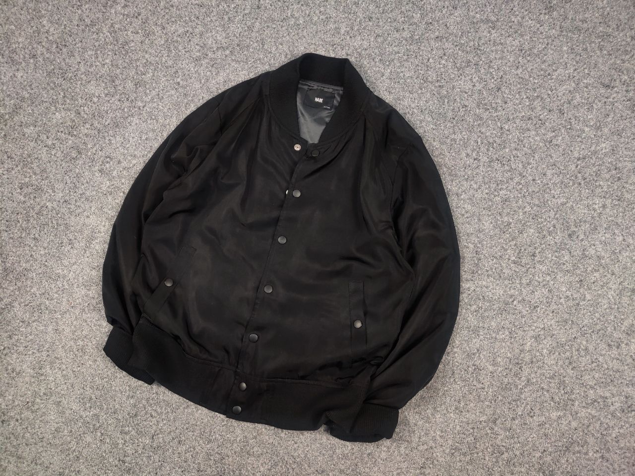HARE Hare Japan Bomber Flight Minimalistic black Jacket Vintage Size US M / EU 48-50 / 2 - 3 Thumbnail