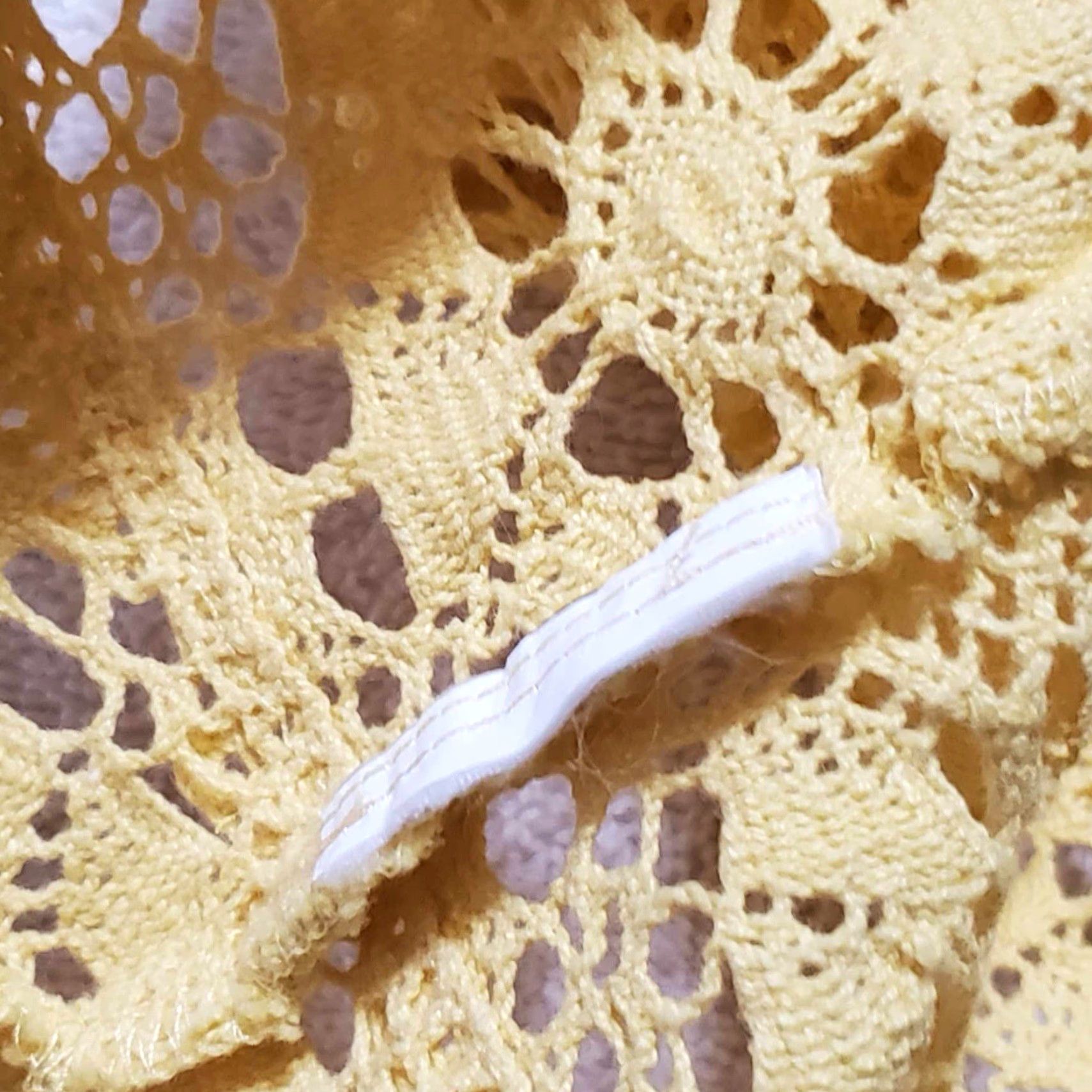 Juicy Couture VINTAGE Juicy Couture Dress Sunlit Lydia Guipure Lace Sheath Yellow NWT 6 Women's Short Sleeve V-Neck Zip Casual Modern Classic Size M / US 6-8 / IT 42-44 - 7 Thumbnail