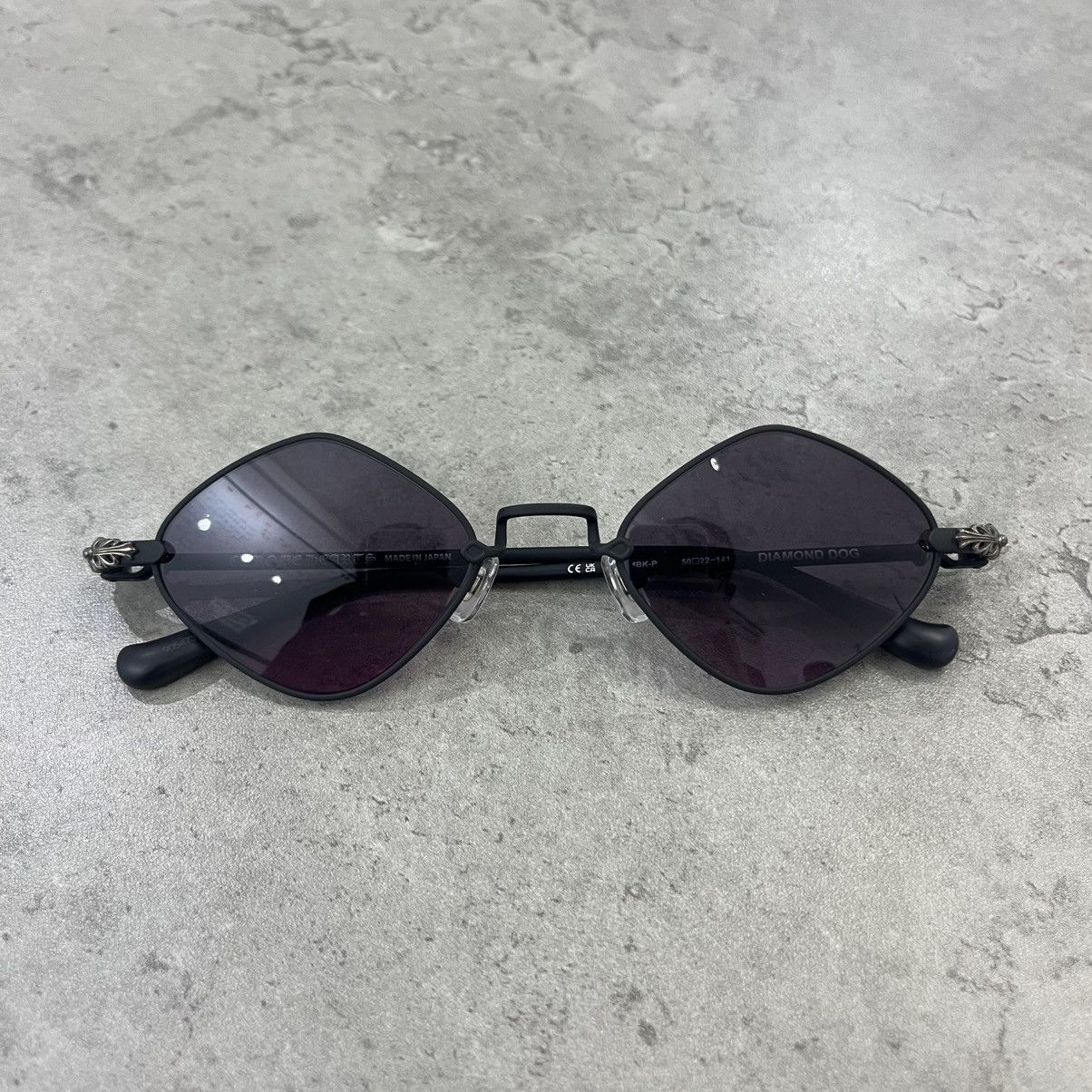 Chrome Hearts Chrome Hearts DIAMOND DOG Black Sunglasses Size ONE SIZE - 7 Thumbnail