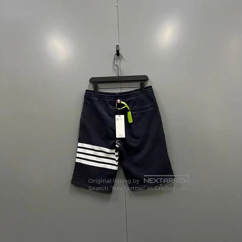 Thom Browne Thom Browne Navy Cotton Striped Shorts . Size US 30 / EU 46 - 2 Thumbnail