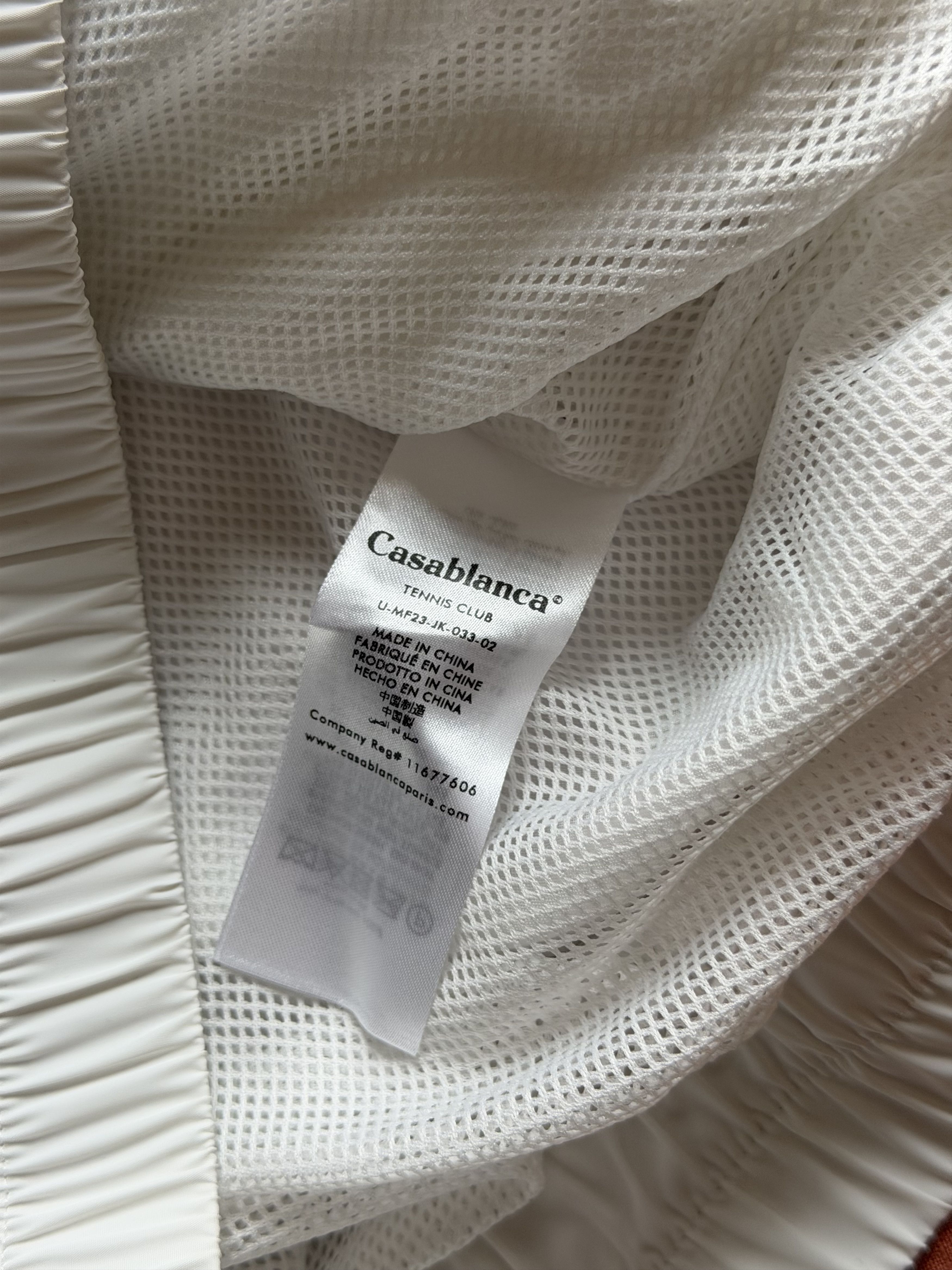 Casablanca Casablanca Tennis Horizon Shell Track Jacket in White Size US L / EU 52-54 / 3 - 9 Thumbnail