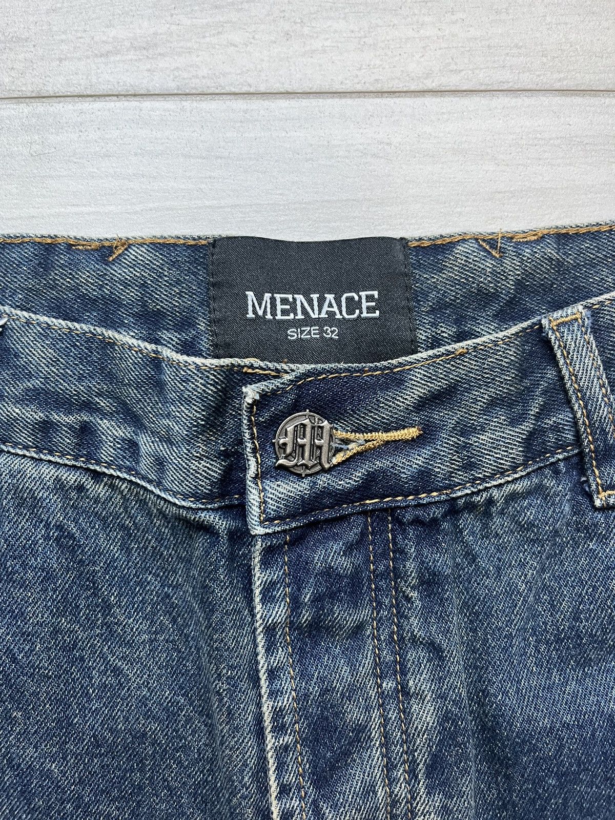 Menace MENACE Los Angeles Distressed Stencil Denim Size US 32 / EU 48 - 6 Thumbnail