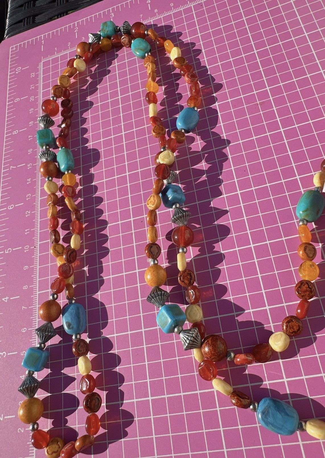 Lucky Brand Lucky Brand necklace Amber Tibetan bluestone Sandalwood Size ONE SIZE - 7 Thumbnail