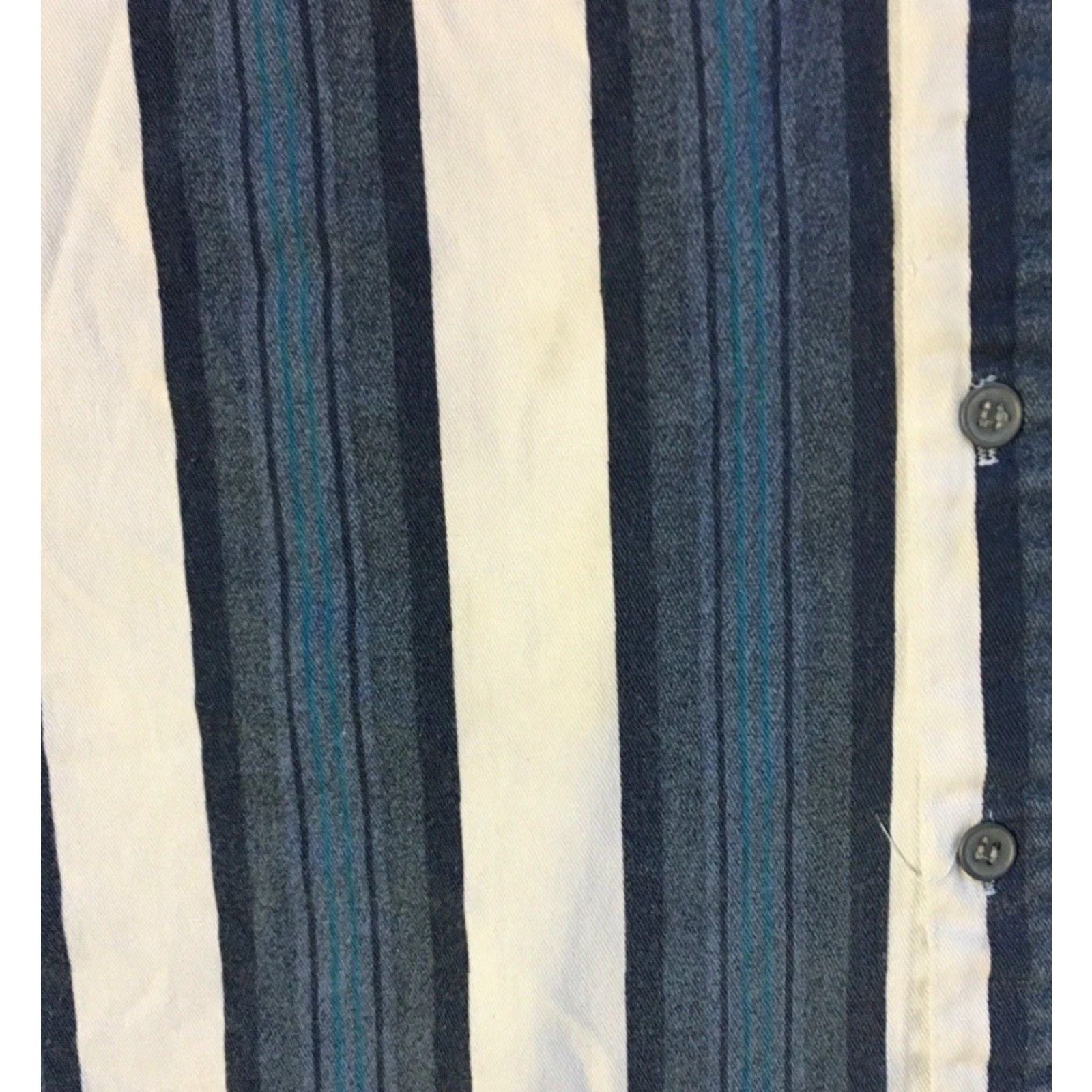 Gotcha VINTAGE 90s Striped Faded Button-Up Shirt Blue L Men Size US L / EU 52-54 / 3 - 4 Thumbnail