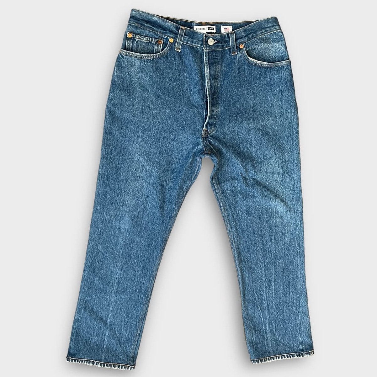 NEW RE/DONE x Levi\'s High Rise Ankle Crop Jeans Size 29