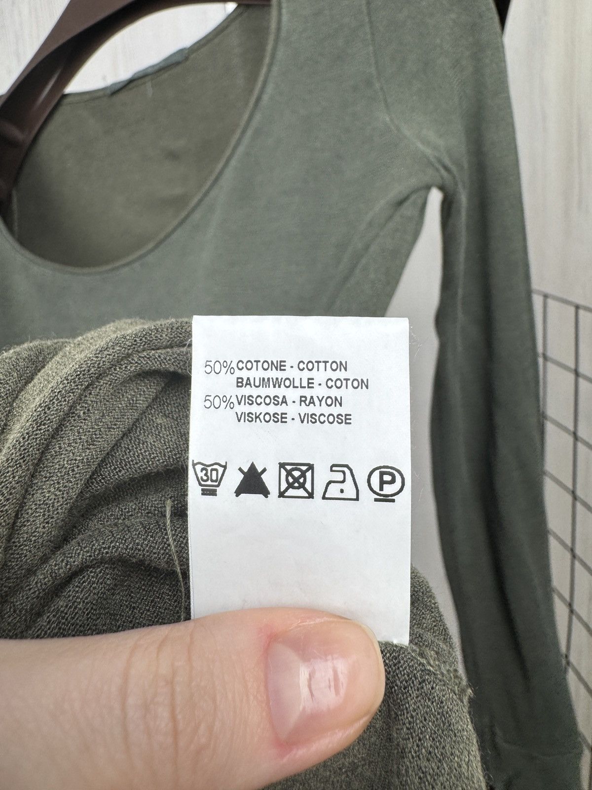 Transit Transit Par-Such round neck cotton viscose stretch ls tee Size XS / US 0-2 / IT 36-38 - 7 Thumbnail