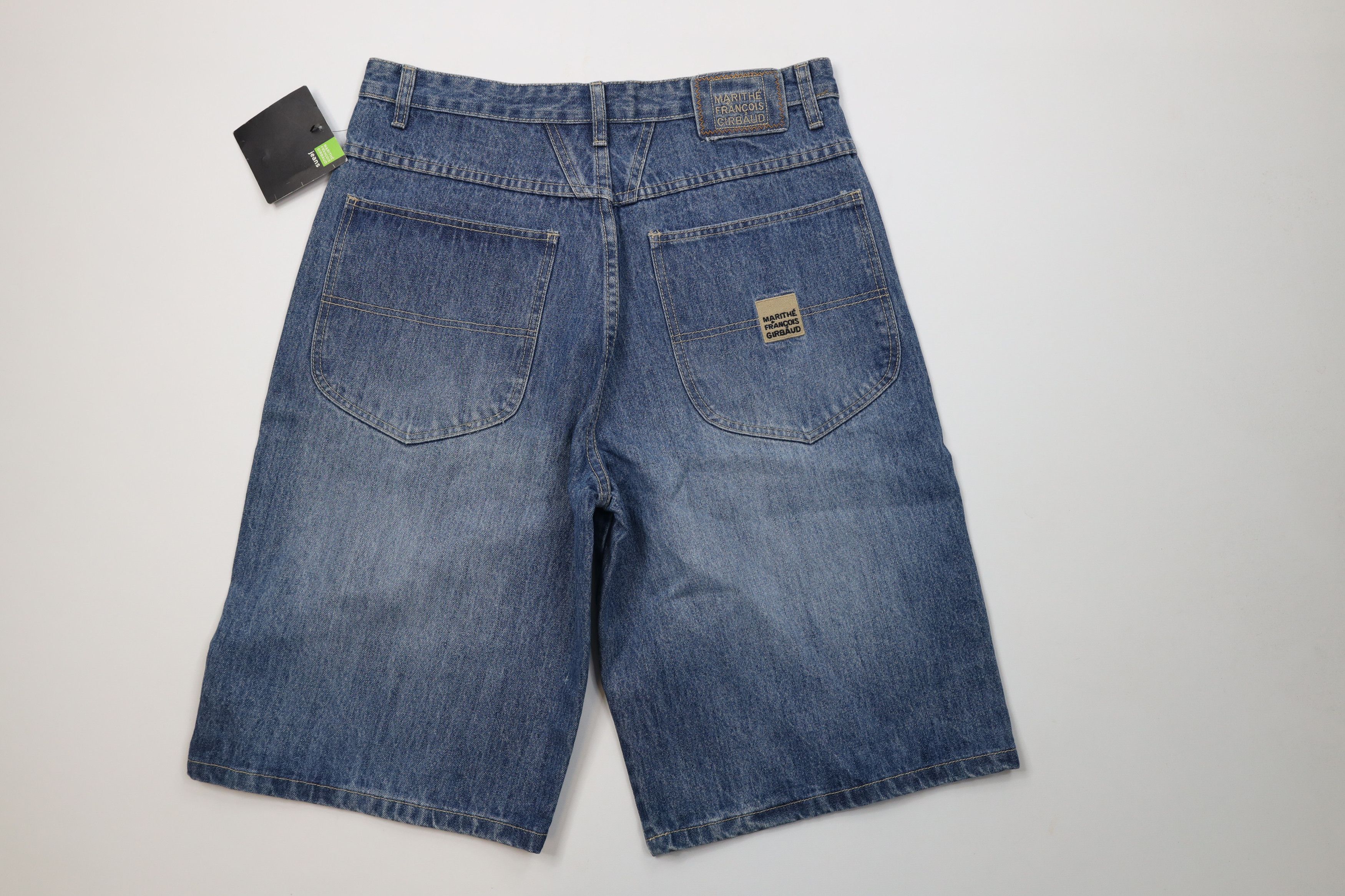 Marithe + Francois Girbaud Deadstock Vintage 90s Marithe Francois Girbaud Shorts Blue Size US 32 / EU 48 - 8 Thumbnail