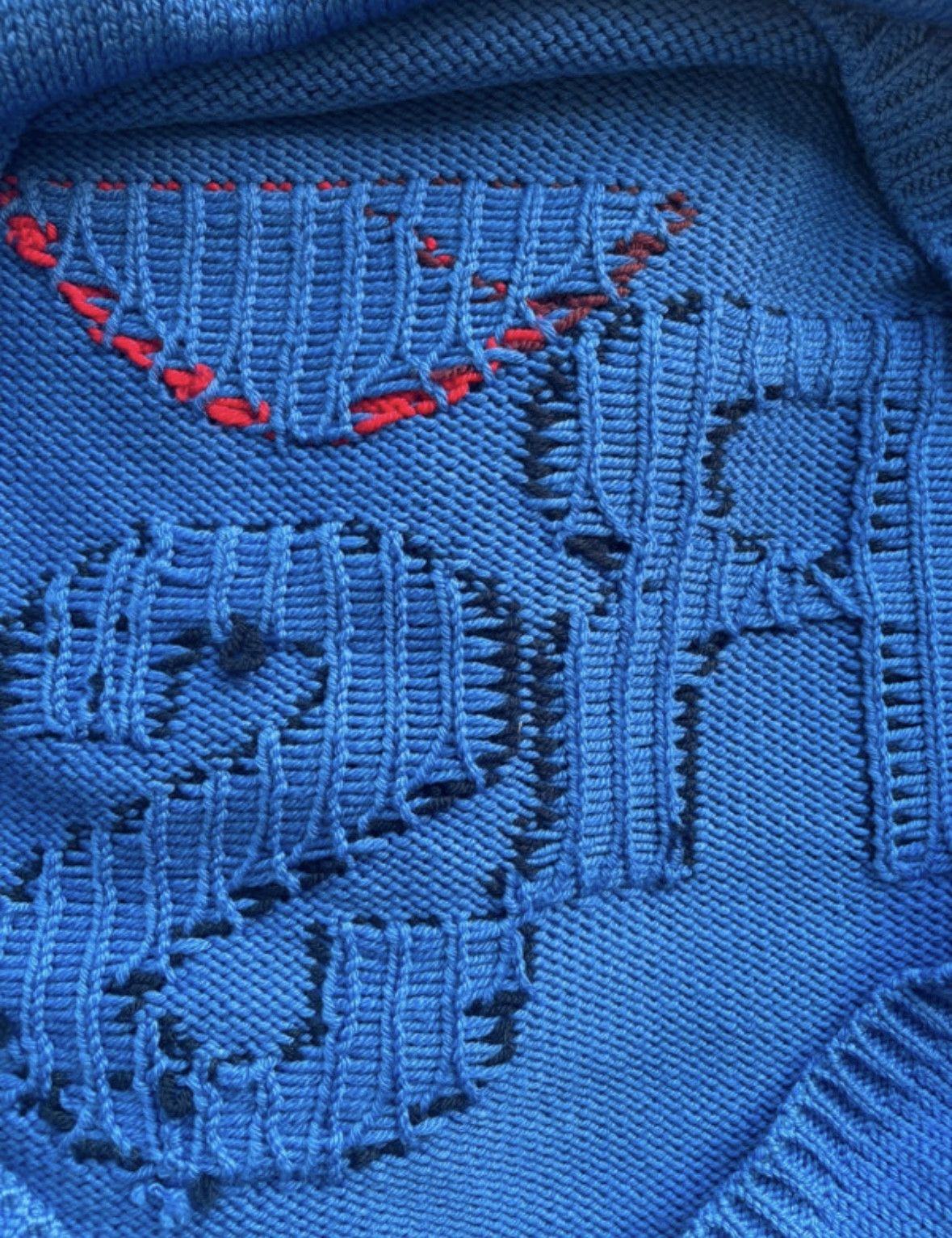Raf Simons RS Blue Knit Sweater Size US M / EU 48-50 / 2 - 6 Thumbnail