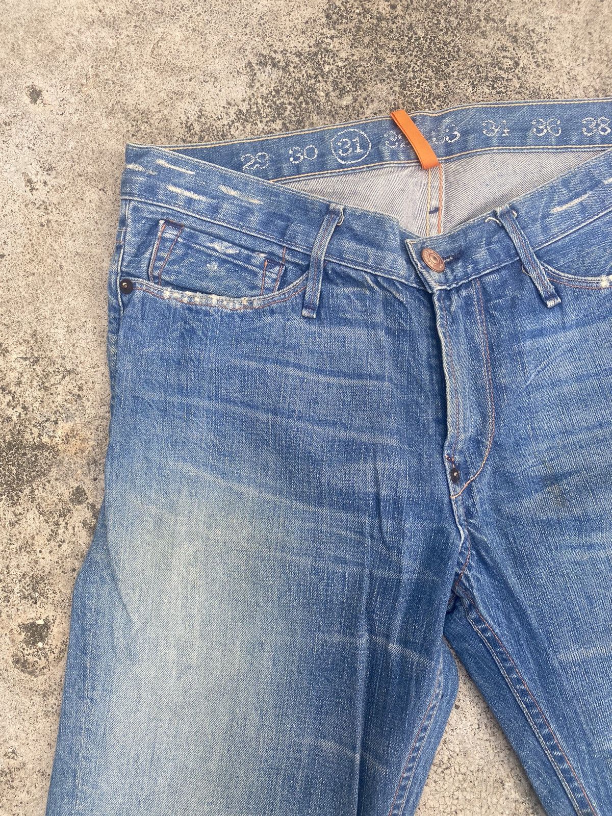 Japanese Brand Flare Jeans Earnest Sewn Distress Boot Cut Size US 31 - 8 Thumbnail