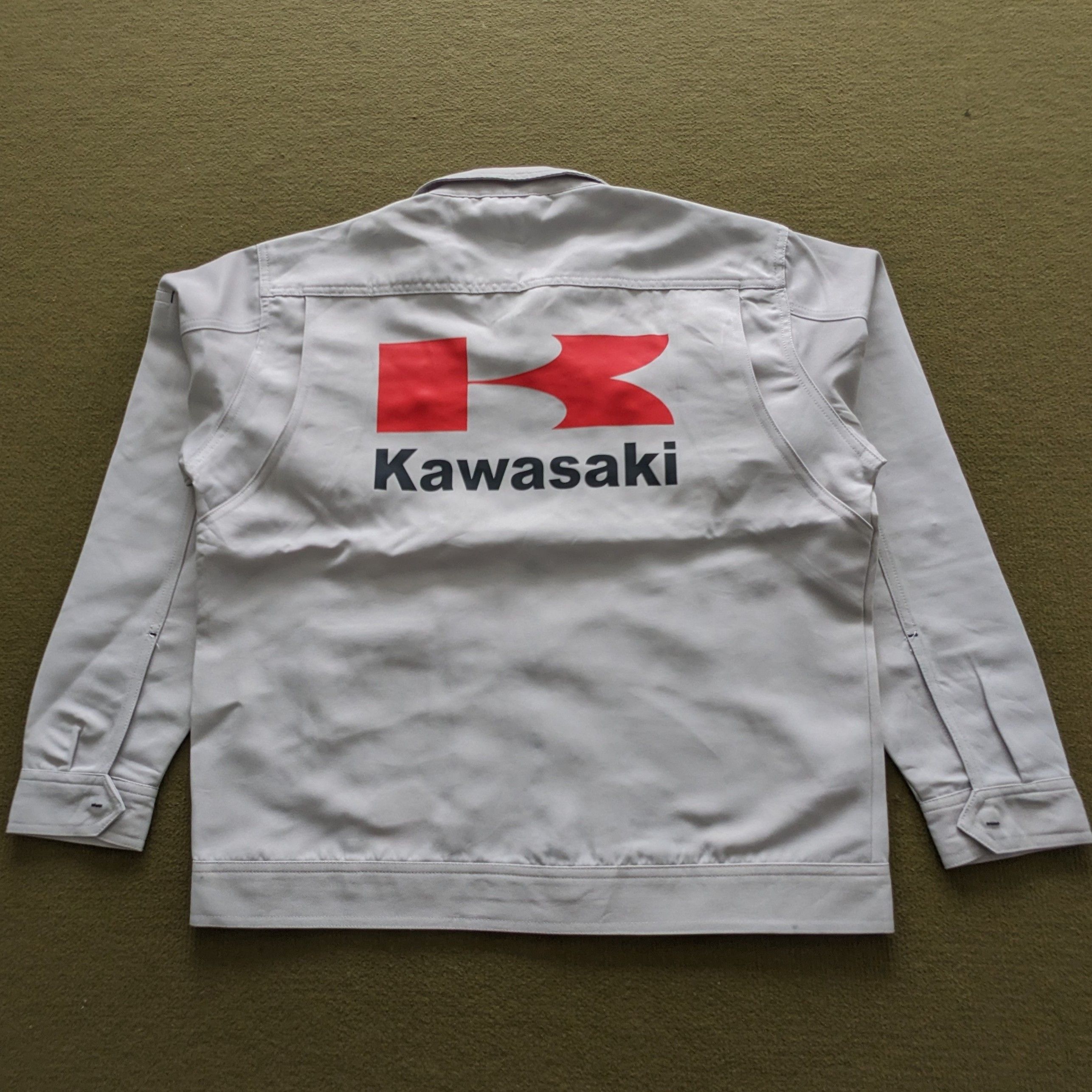Japanese Brand Vintage KAWASAKI Motorsports Racing Custom Jacket Size US M / EU 48-50 / 2 - 1 Thumbnail
