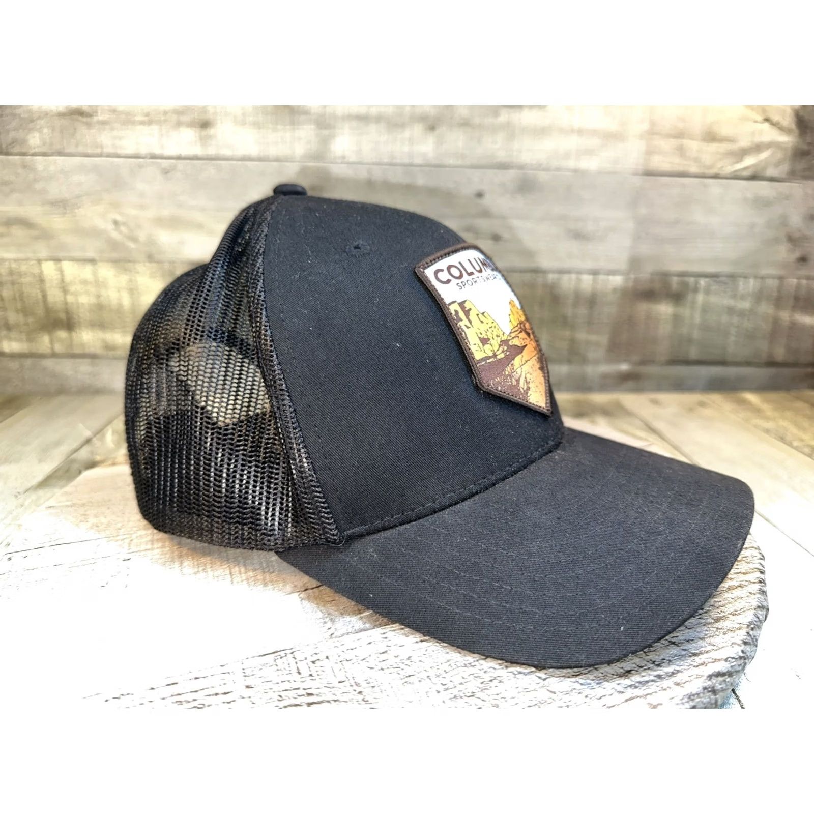 Vintage Columbia Hat Cap Black SnapBack Mountains Patch Men Adjustable Lightweight Outdoor Baseball Cap Size ONE SIZE - 5 Thumbnail