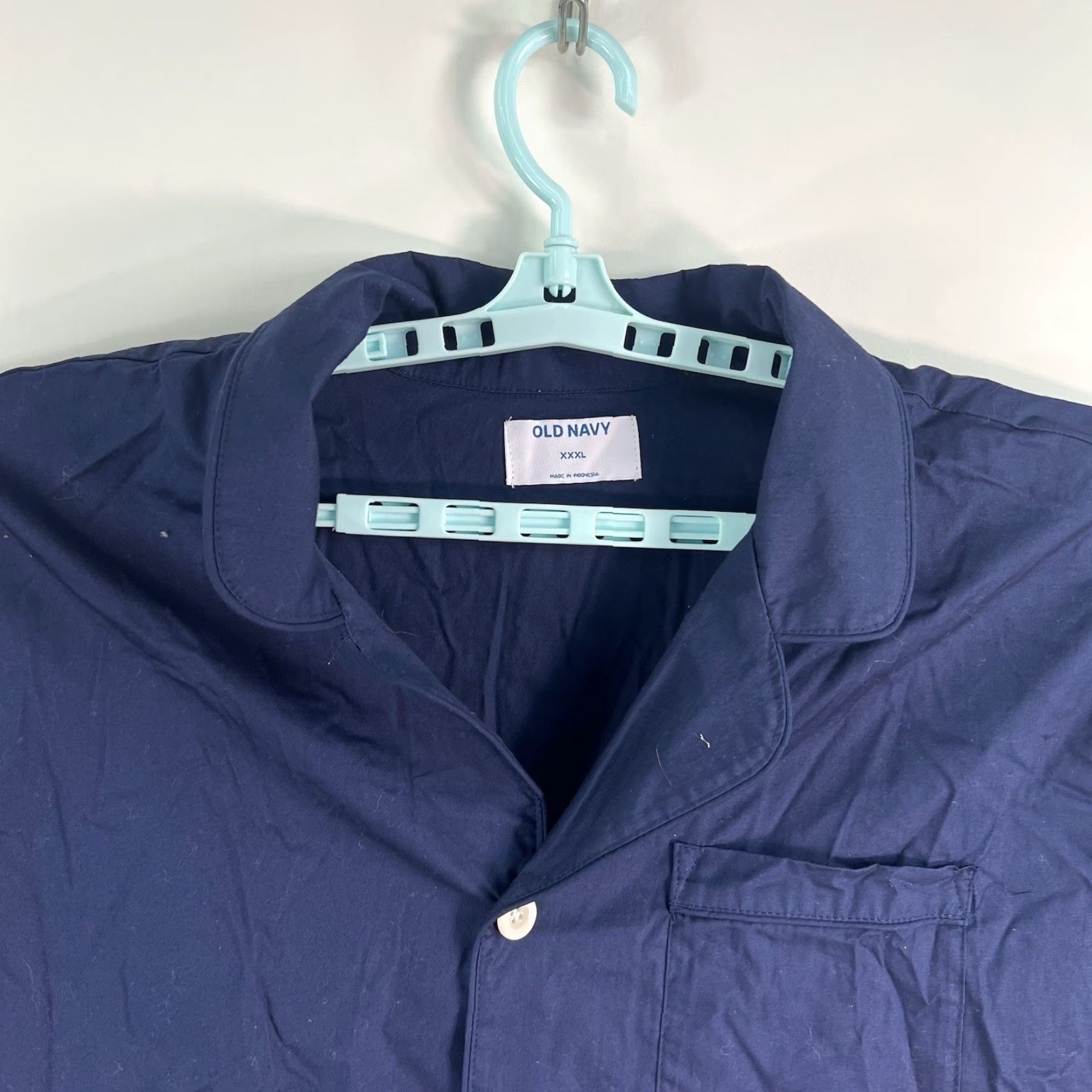 Old Navy Old Navy Button-Up Shirt Mens 3XL Regular Big & Tall Blue Cotton Chest Pocket Long Sleeve Button-Down Collared Shirt Size US XXL / EU 58 / 5 - 2 Thumbnail