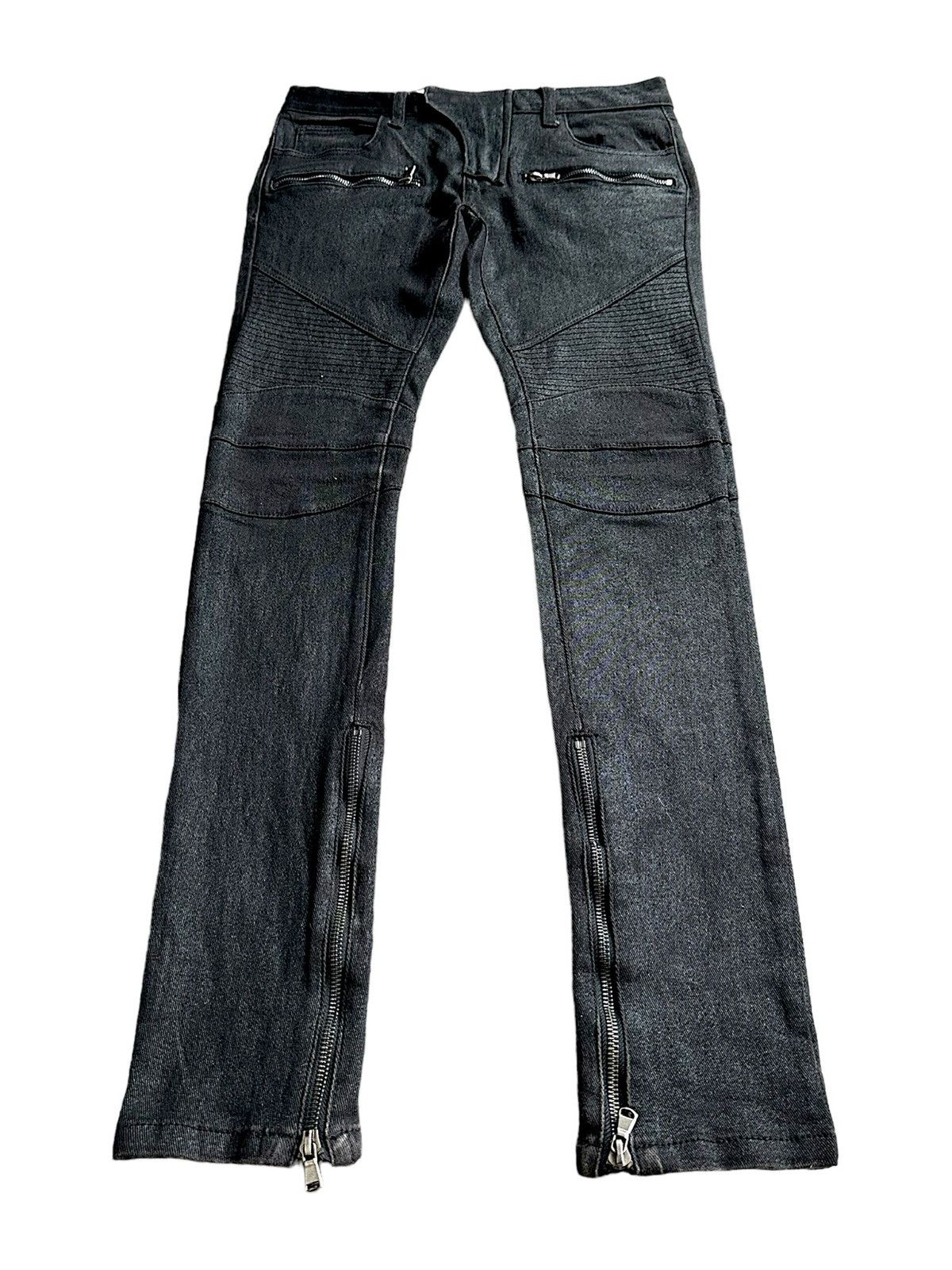 If Six Was Nine 00's SEANA waxed biker skinny pant Size US 31 - 4 Thumbnail