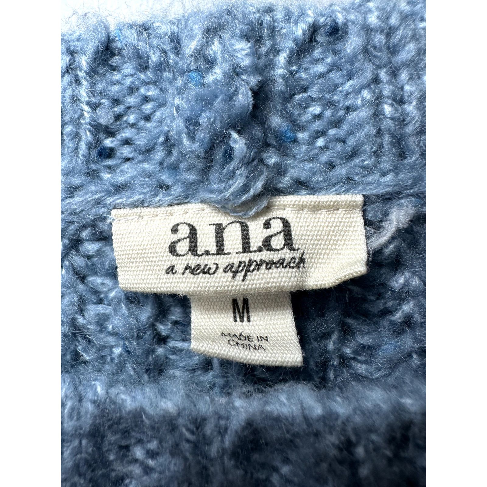 Other a.n.a Dropped Shoulder Knit Pullover Sweater Teal Blue M Size M / US 6-8 / IT 42-44 - 5 Thumbnail