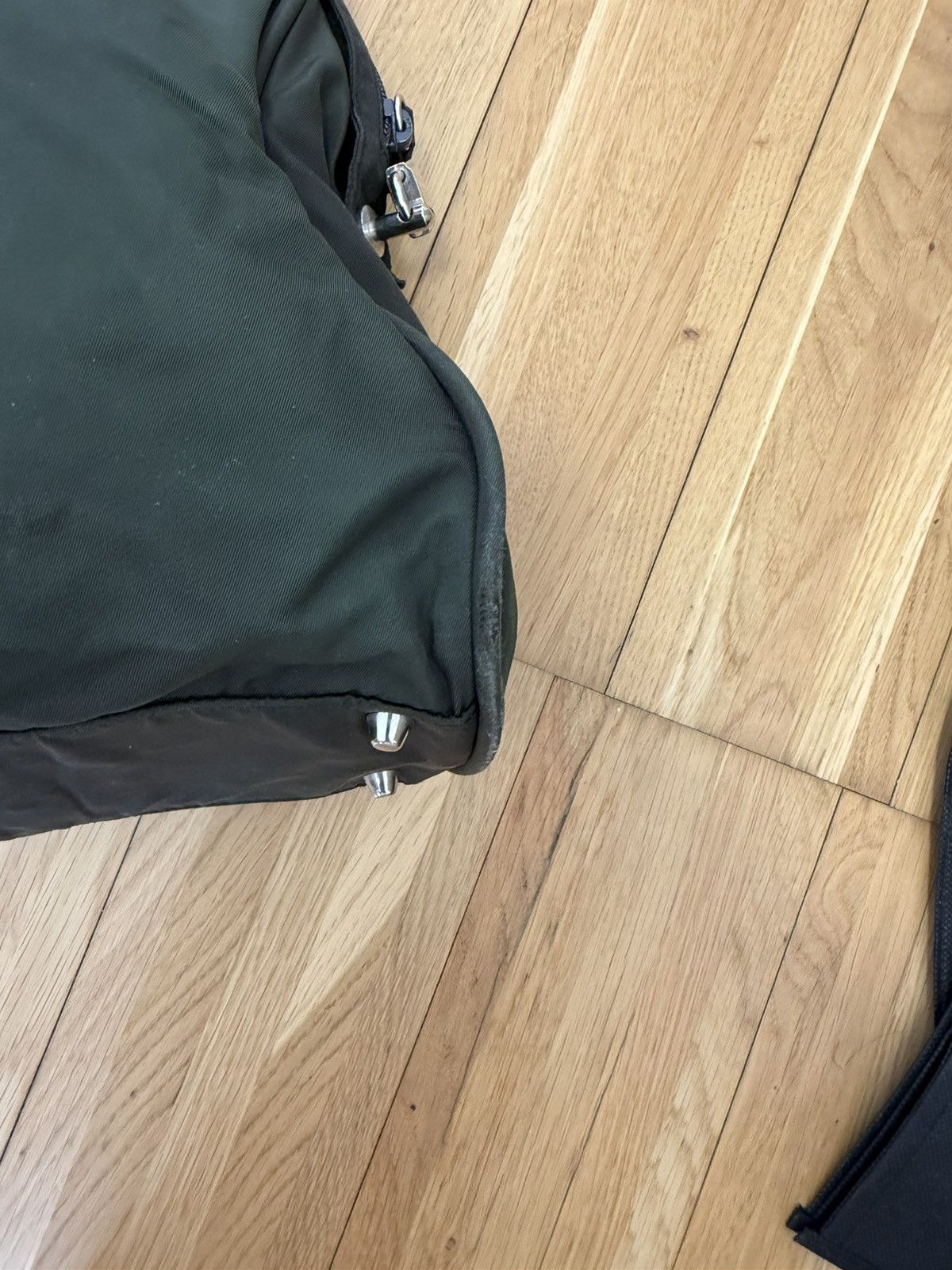 Prada Vintage Prada Tessuto Nylon Briefcase — Olive Green Size ONE SIZE - 10 Thumbnail