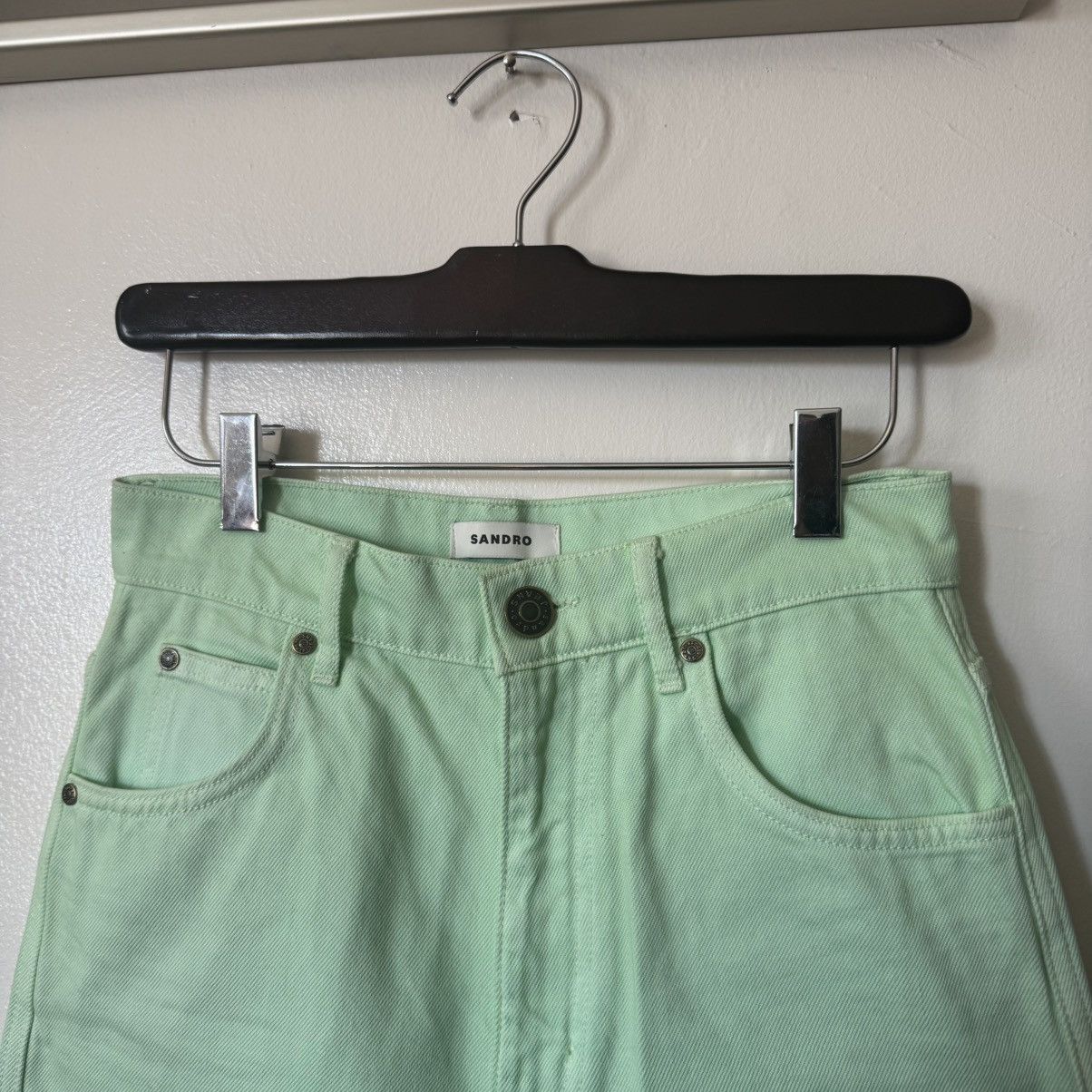 Sandro BNWT Sandro Paris green gradient dyed jeans Size 27" / US 4 / IT 40 - 2 Thumbnail