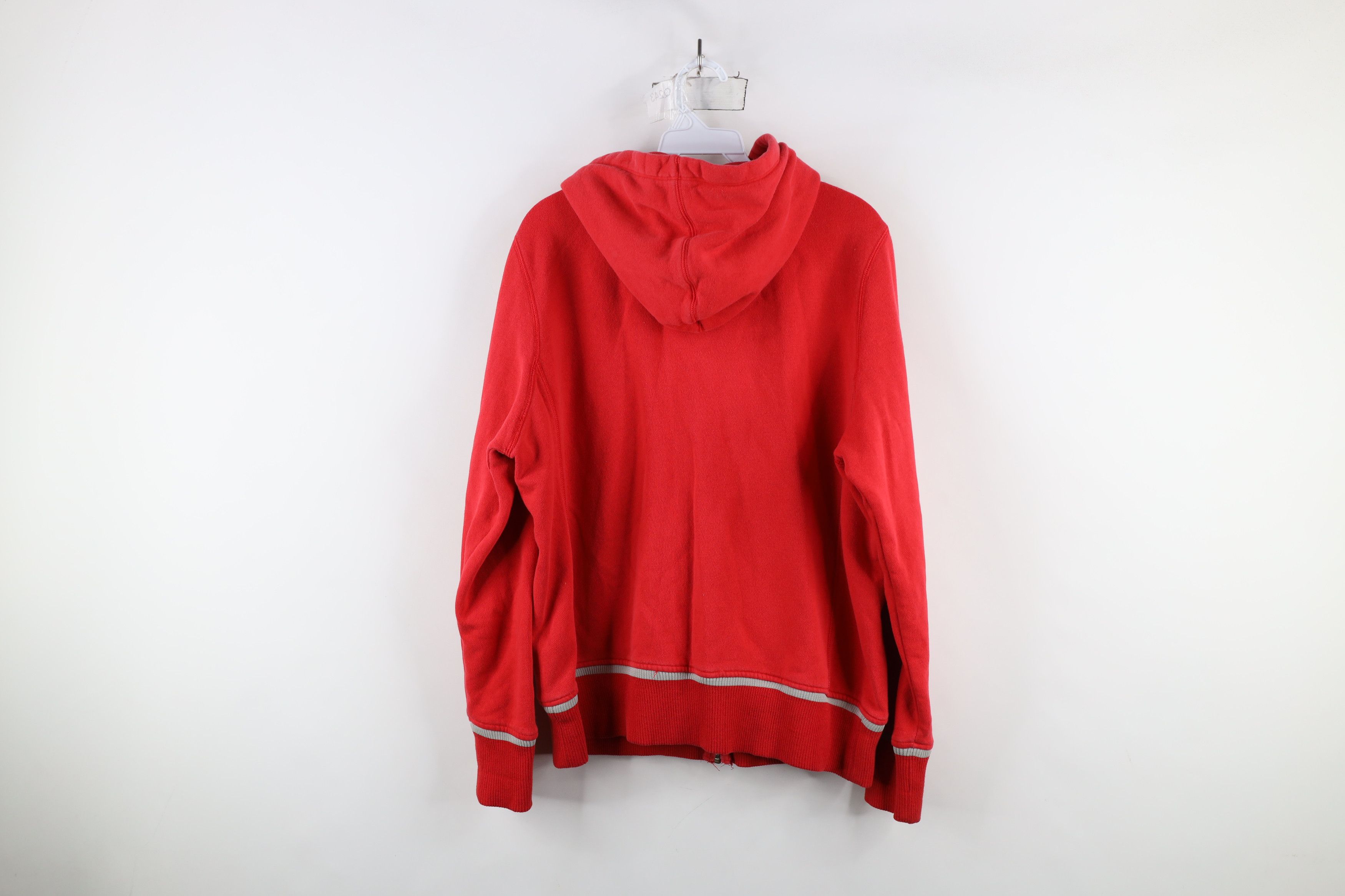 Nike × Vintage Vintage Nike Mini Swoosh Ohio State University Zip Hoodie Size XL / US 12-14 / IT 48-50 - 13 Thumbnail