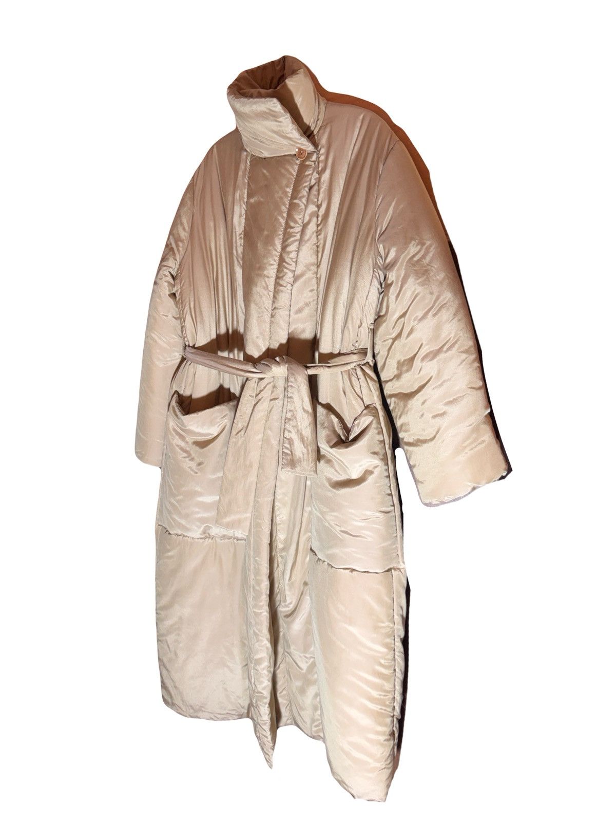 Lemaire lemaire runway fw21 beige silk dawn jacket coat 38 Size S / US 4 / IT 40 - 9 Thumbnail