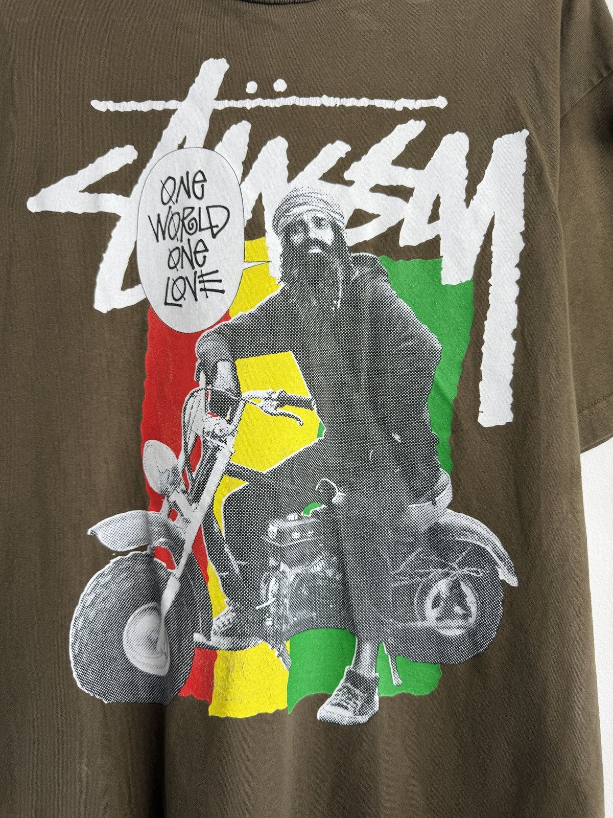 Stussy × Vintage Vintage 90s Stussy rasta bob marley t-shirt XL skate regge Size US XL / EU 56 / 4 - 3 Thumbnail