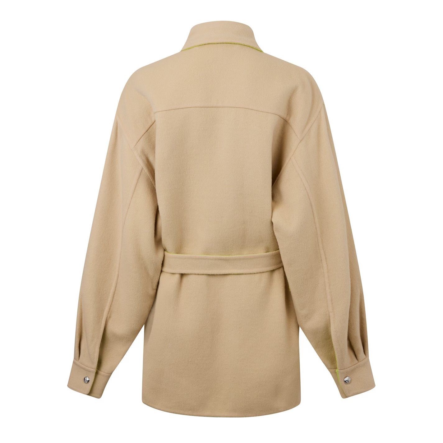 Off-White o1g2r1mq0125 Double Belt Jacket in Camel Size XS / US 0-2 / IT 36-38 - 2 Thumbnail