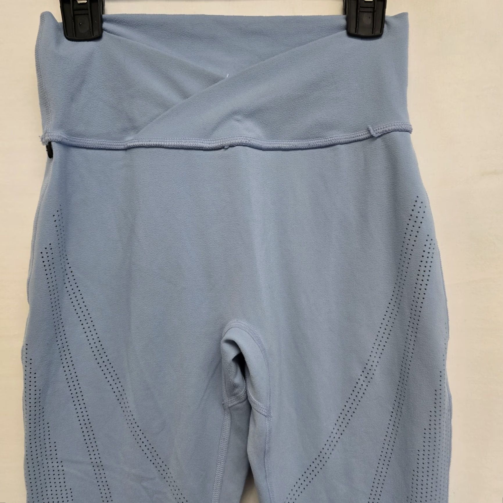 Vintage Alphalete Surface Path Laser Cut Leggings Endless Sky Pinhole Pattern Size Small Womens Leggings Slim Ankle Blue Size 28" / US 6 / IT 42 - 3 Thumbnail