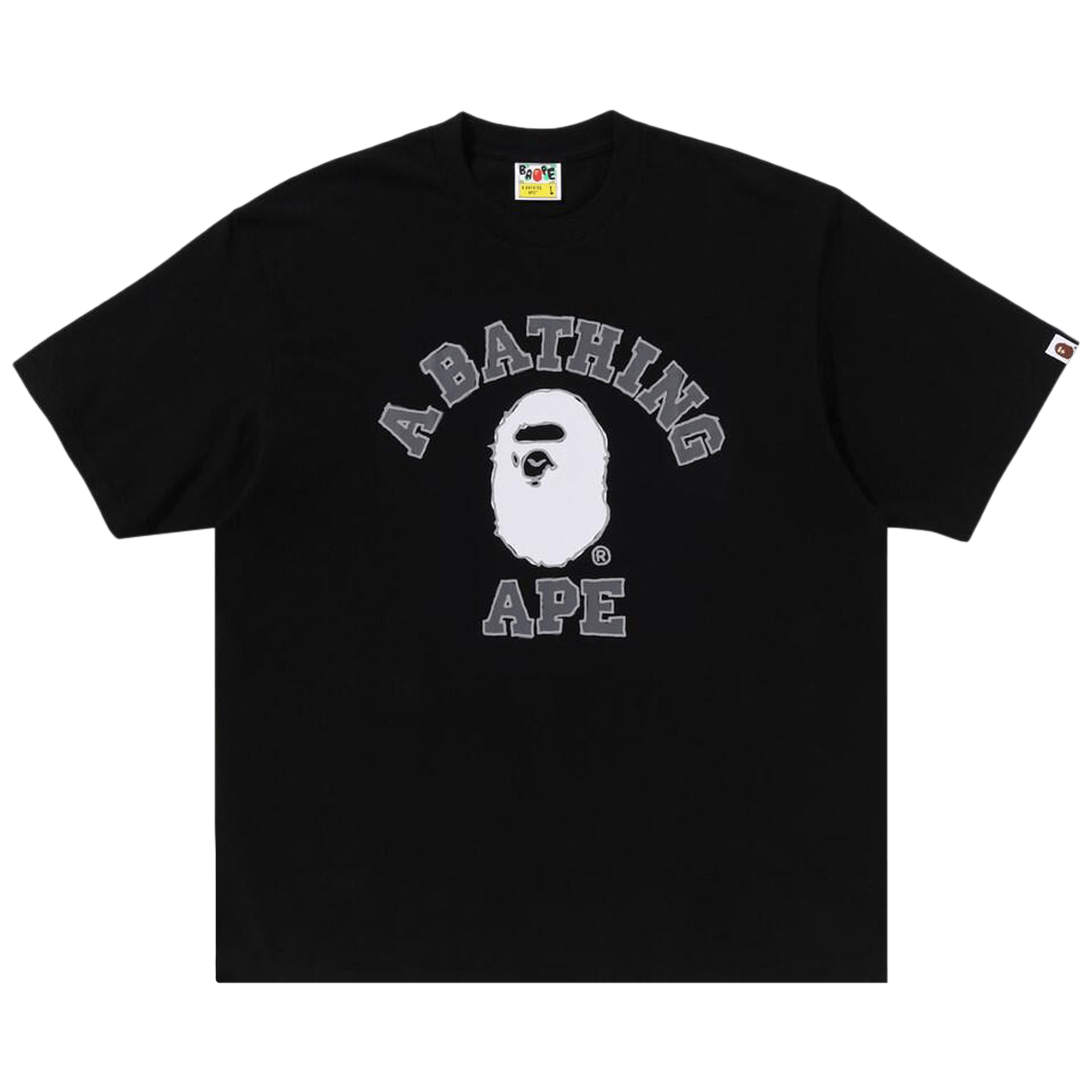 Bape BAPE Chain Stitch College Relaxed Fit Tee | Grailed