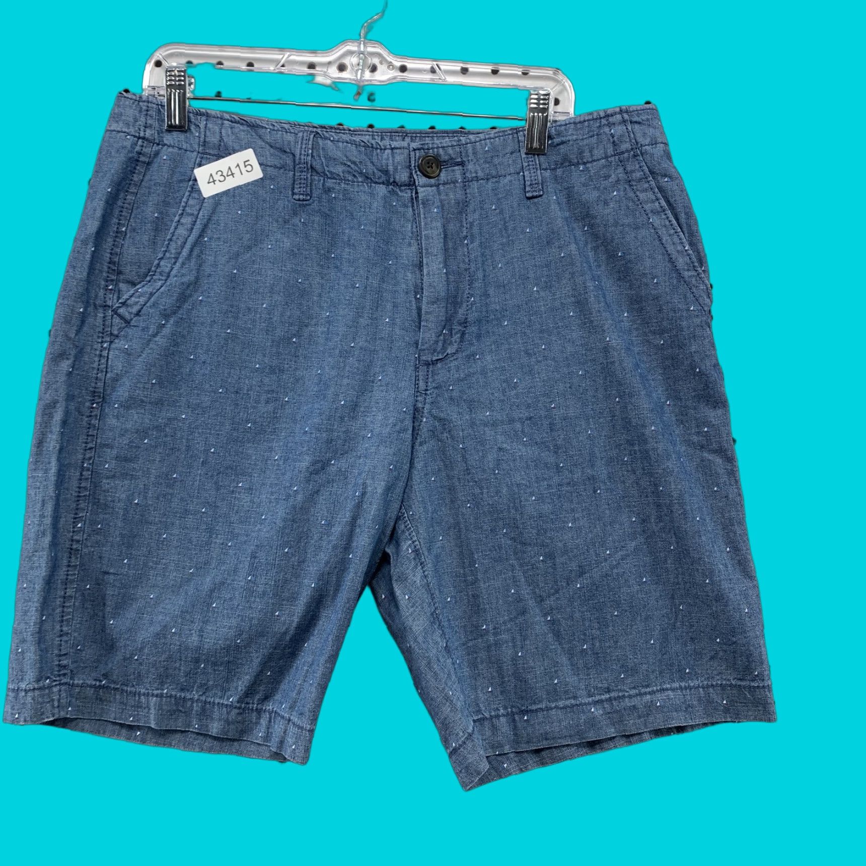 Vintage Aéropostale Chino Shorts Men 34 Classic Casual Flat Front Blue 9in Inseam NWT Mens Size US 34 / EU 50 - 1 Thumbnail