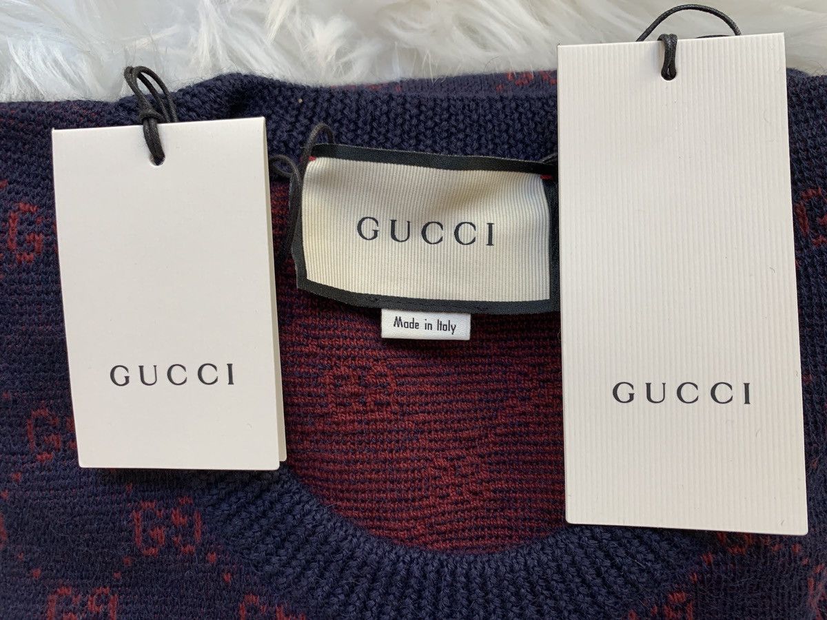 Gucci Gucci GG logo wool sweater Size US S / EU 44-46 / 1 - 6 Thumbnail