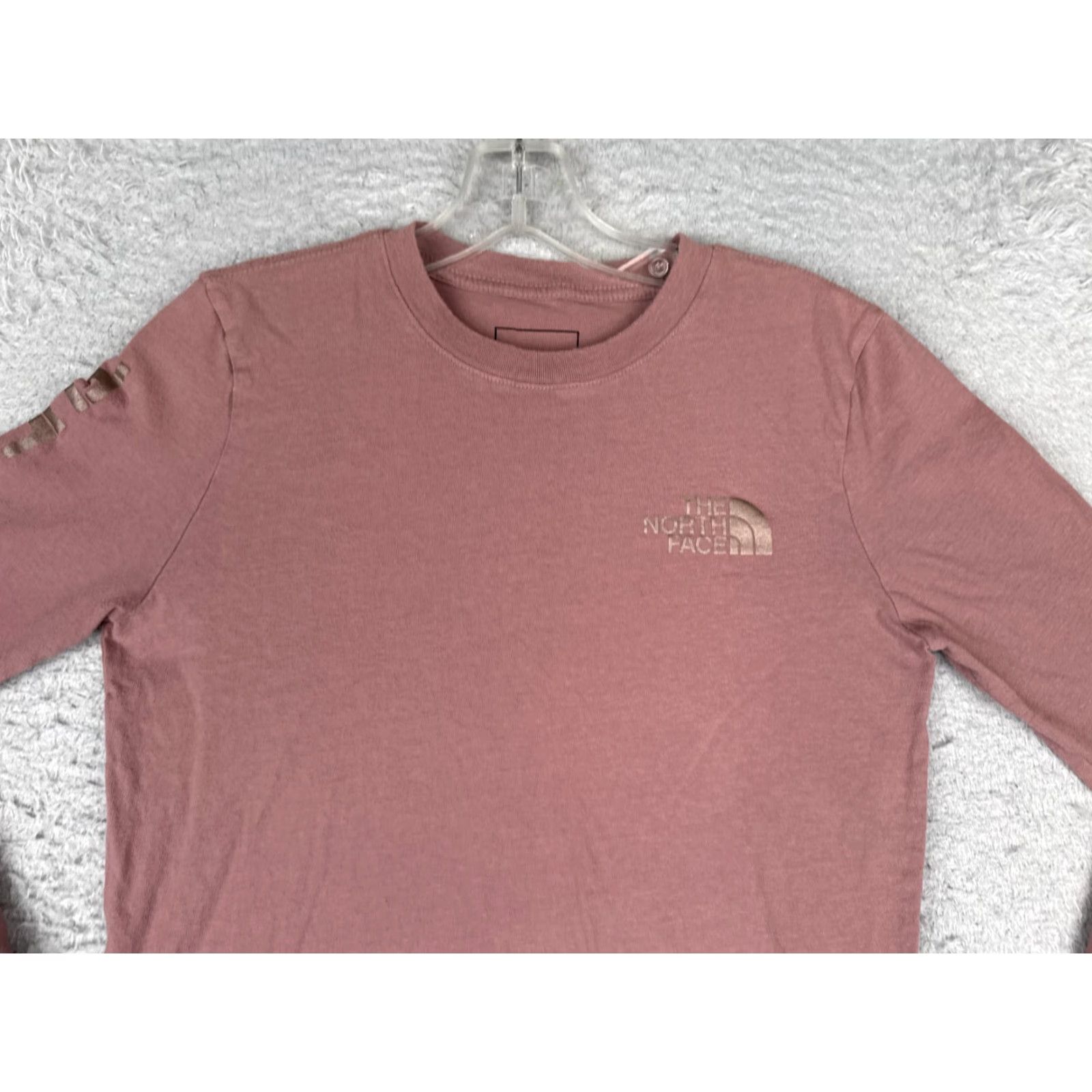 The North Face The North Face Shirt Women XS Purple Long Sleeve Crew Neck 100% Cotton Size XS / US 0-2 / IT 36-38 - 4 Thumbnail