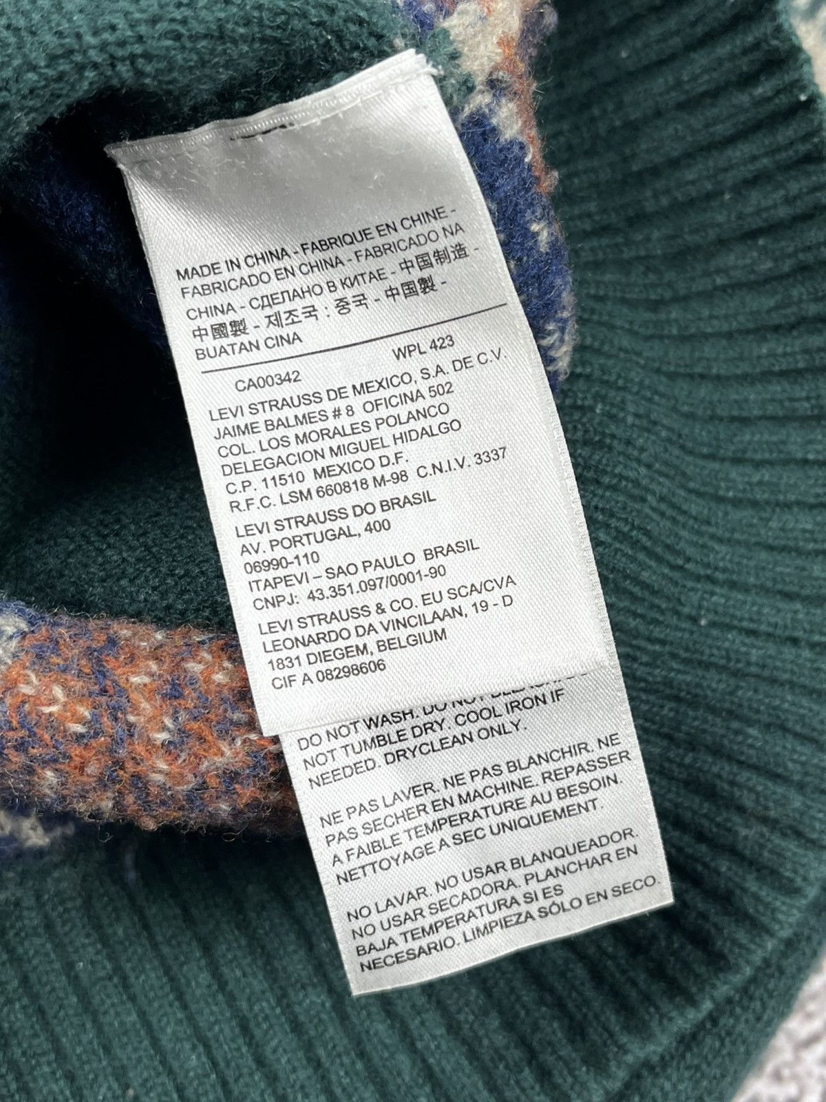 Levi's Vintage Clothing Vintage Y2K Levi’s wool sweater 00s style streetwear Size US S / EU 44-46 / 1 - 8 Thumbnail