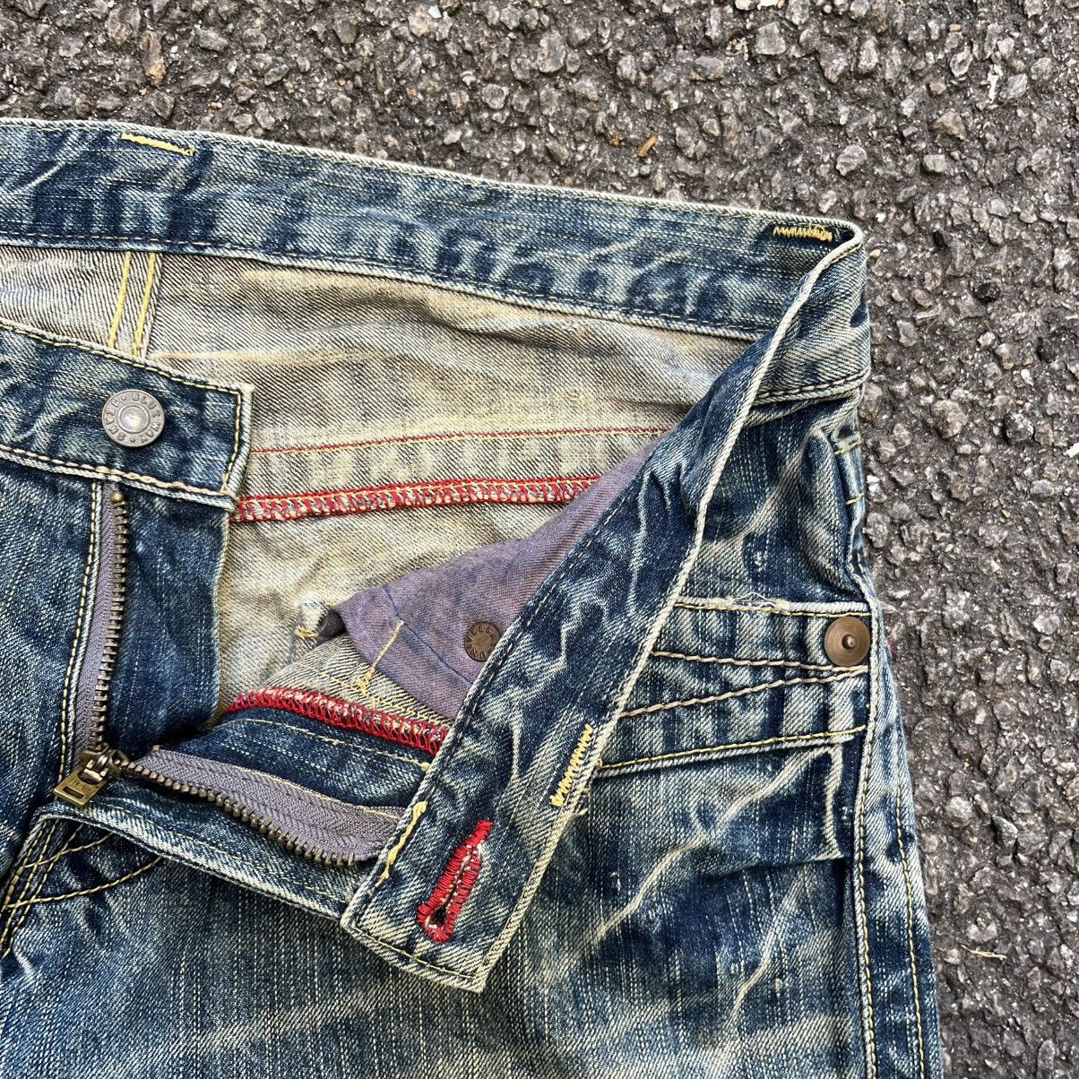 Hysteric Glamour Flared Japanese Vtg Blue Way Rusty Whiskered Mudwash Jeans Size US 30 / EU 46 - 7 Thumbnail
