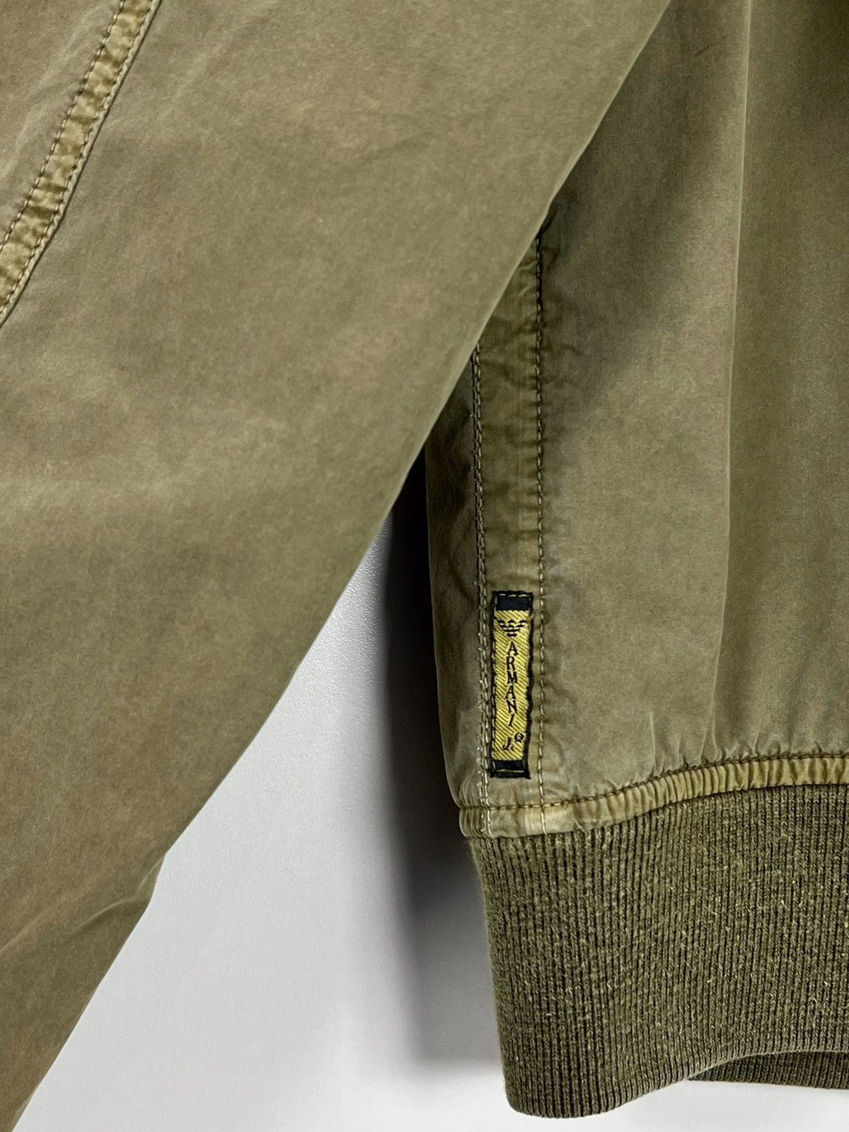 Emporio Armani Armani Jeans Vintage Garment Dyed Military Bomber Jacket Size US S / EU 44-46 / 1 - 7 Thumbnail