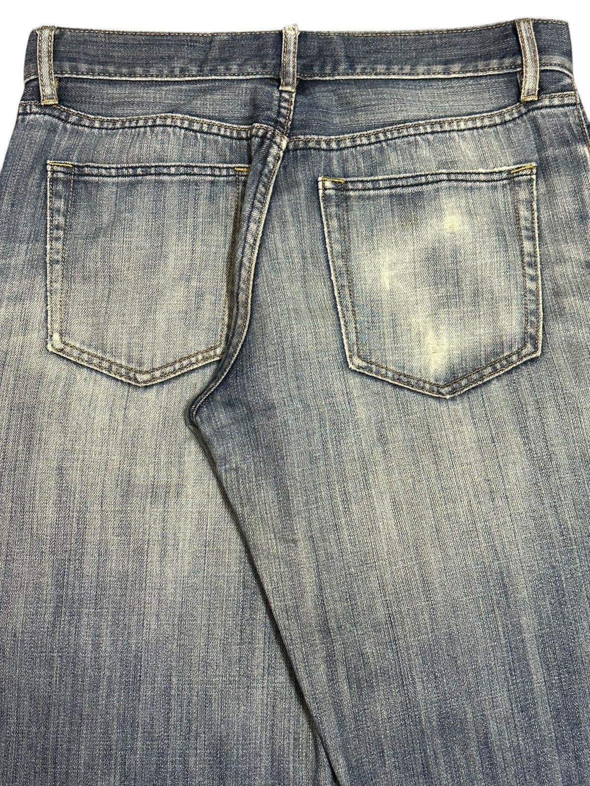 Gap Vintage Gap Blue Faded Wash Distressed Style Baggy Jeans Size US 32 / EU 48 - 6 Thumbnail