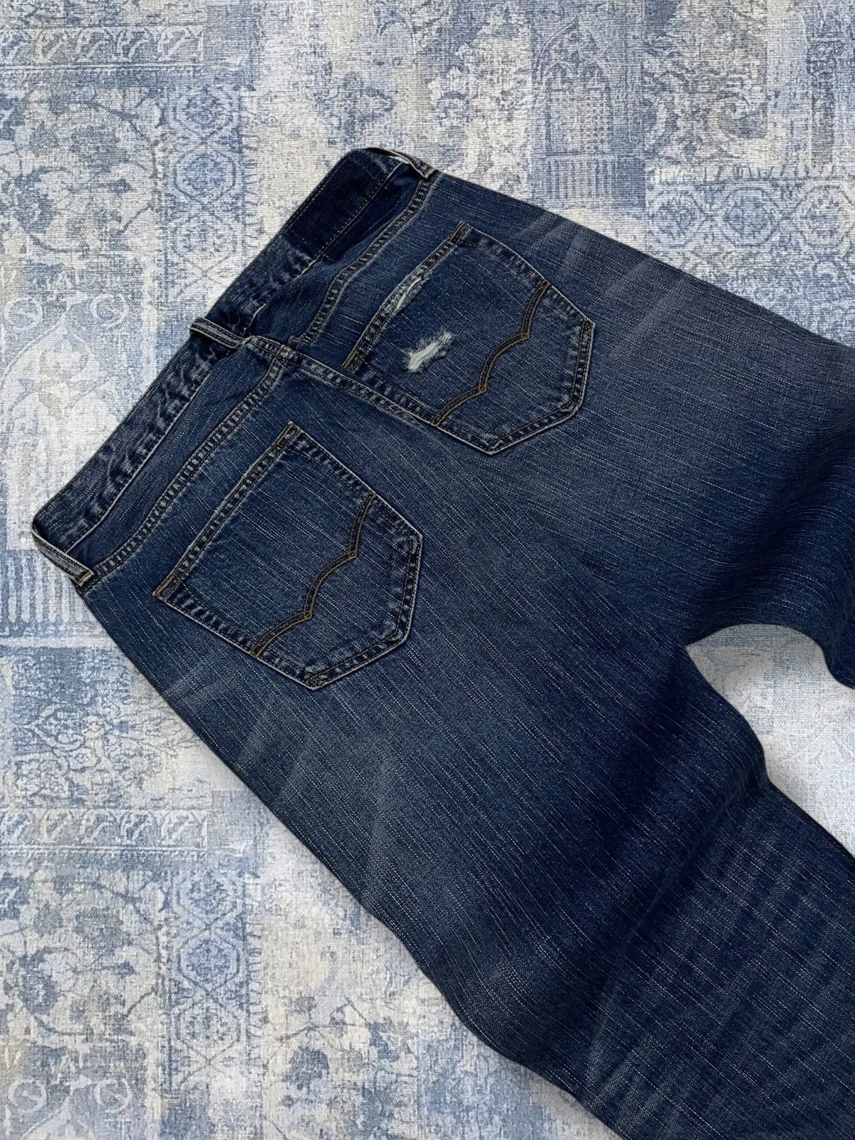 Japanese Brand Rare Designer American Eagle Outfiters Patchwork Distressed Size US 31 - 14 Thumbnail