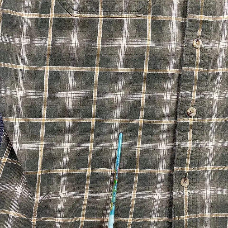 Other Woolrich Flannel Shirt L Window Pane Check 100% Cotton Mens Size US L / EU 52-54 / 3 - 4 Thumbnail