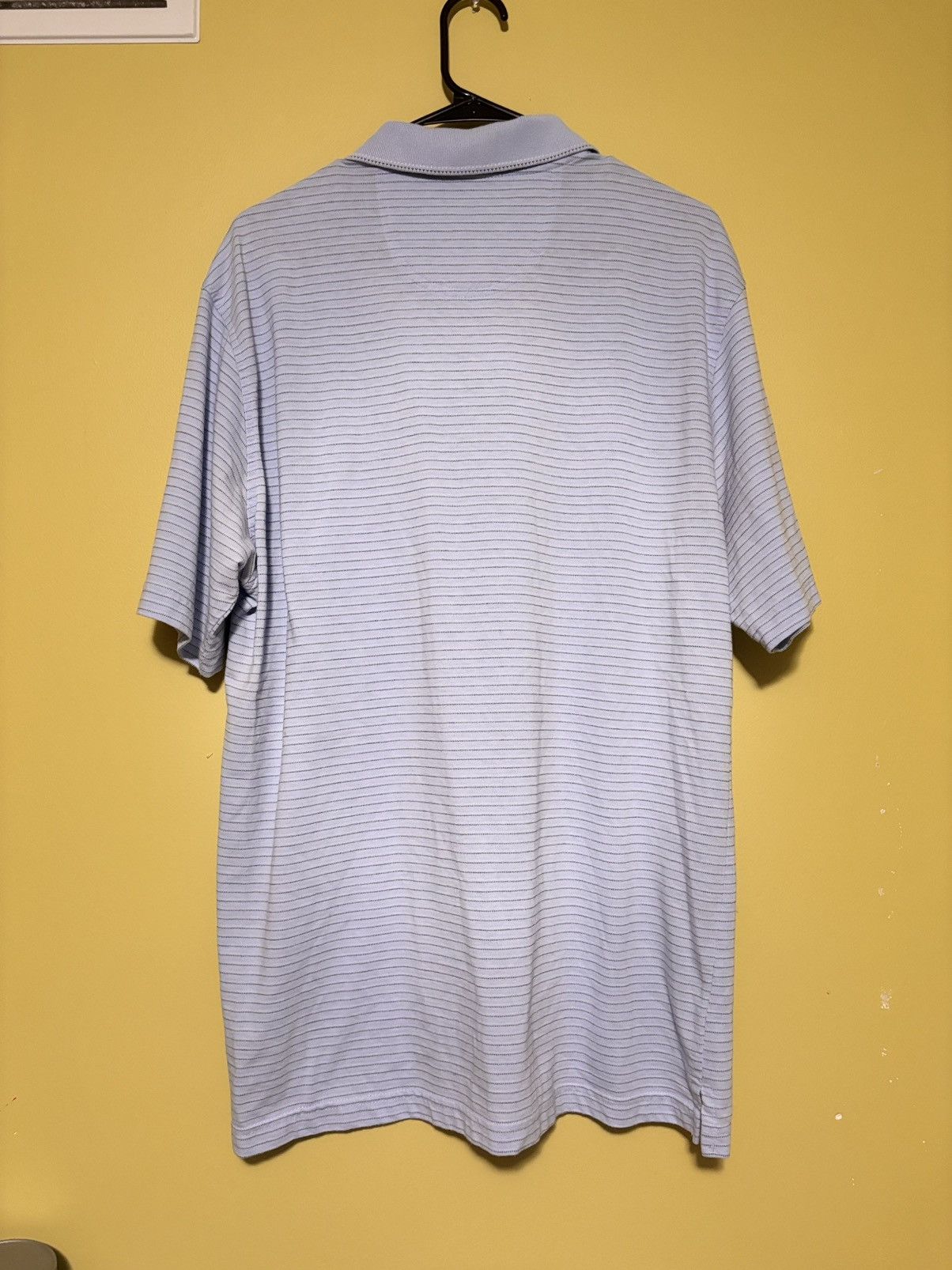 Van Heusen Van Heusen Men Size XL Blue Striped Polo Shirt Short Sleeve Size US XL / EU 56 / 4 - 2 Thumbnail