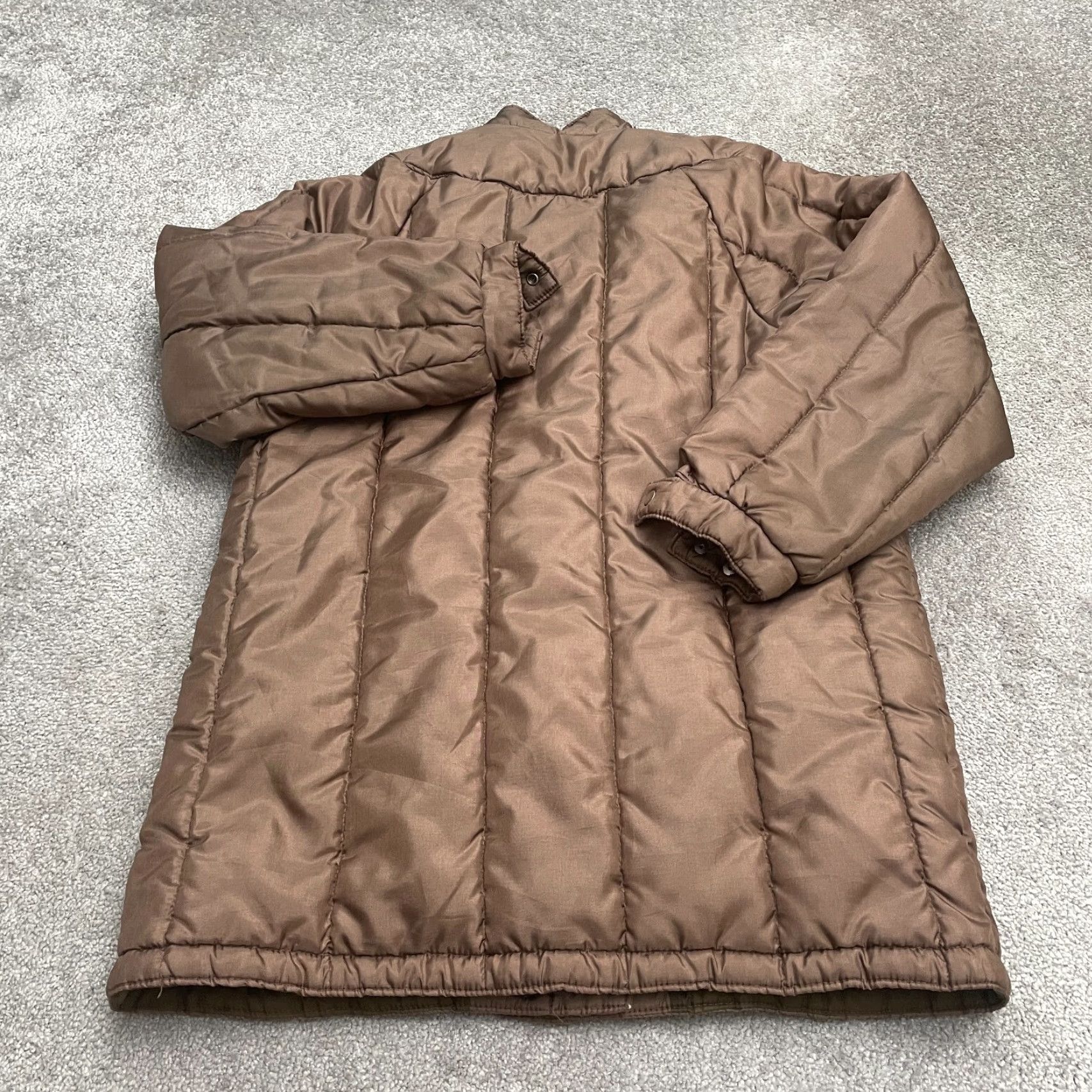 London Fog VINTAGE? No, but London Fog Quilted Puffer Jacket Womens 7/8 Reg Choco Brown Snap Button Outdoor Size M / US 6-8 / IT 42-44 - 2 Thumbnail