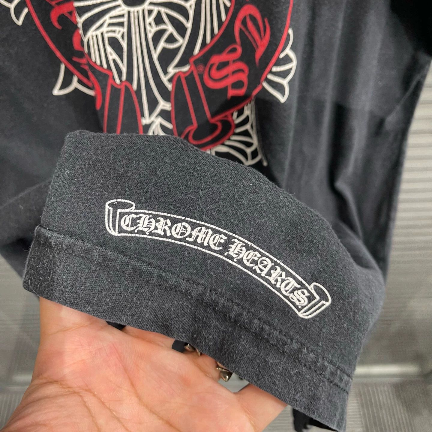 Chrome Hearts Chrome Hearts Black Phantom Red Cross Short Sleeve Tee Size US L / EU 52-54 / 3 - 7 Thumbnail