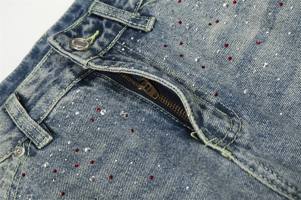 Vintage Men's loose distressed straight-leg washed denim jeans Size US 32 / EU 48 - 4 Thumbnail
