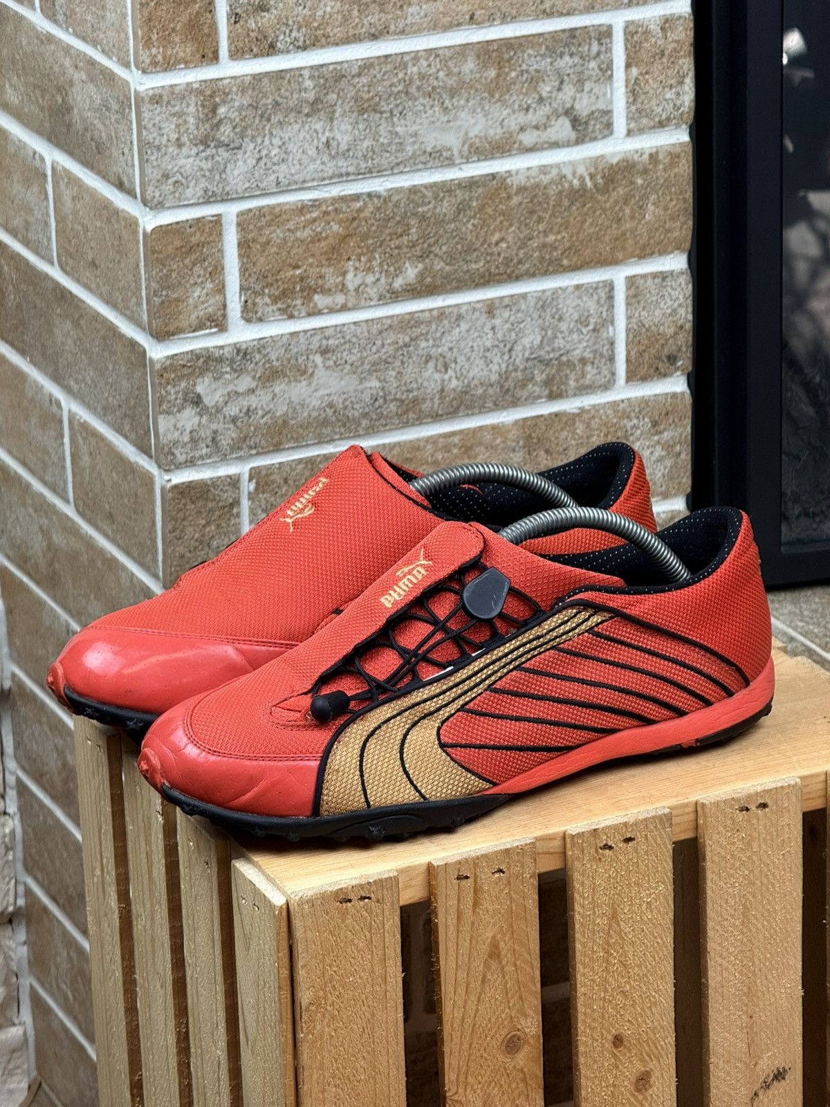 Puma Vintage Puma Speed Cat Orange Light Sneakers Size US 10 / EU 43 - 1 Thumbnail