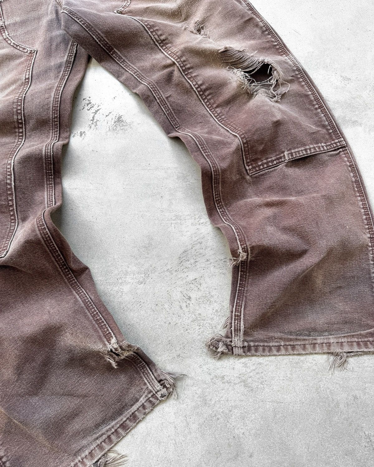 Carhartt Thrashed Vintage Carhartt Double Knee Carpenter Pants B136 Size US 36 / EU 52 - 7 Thumbnail