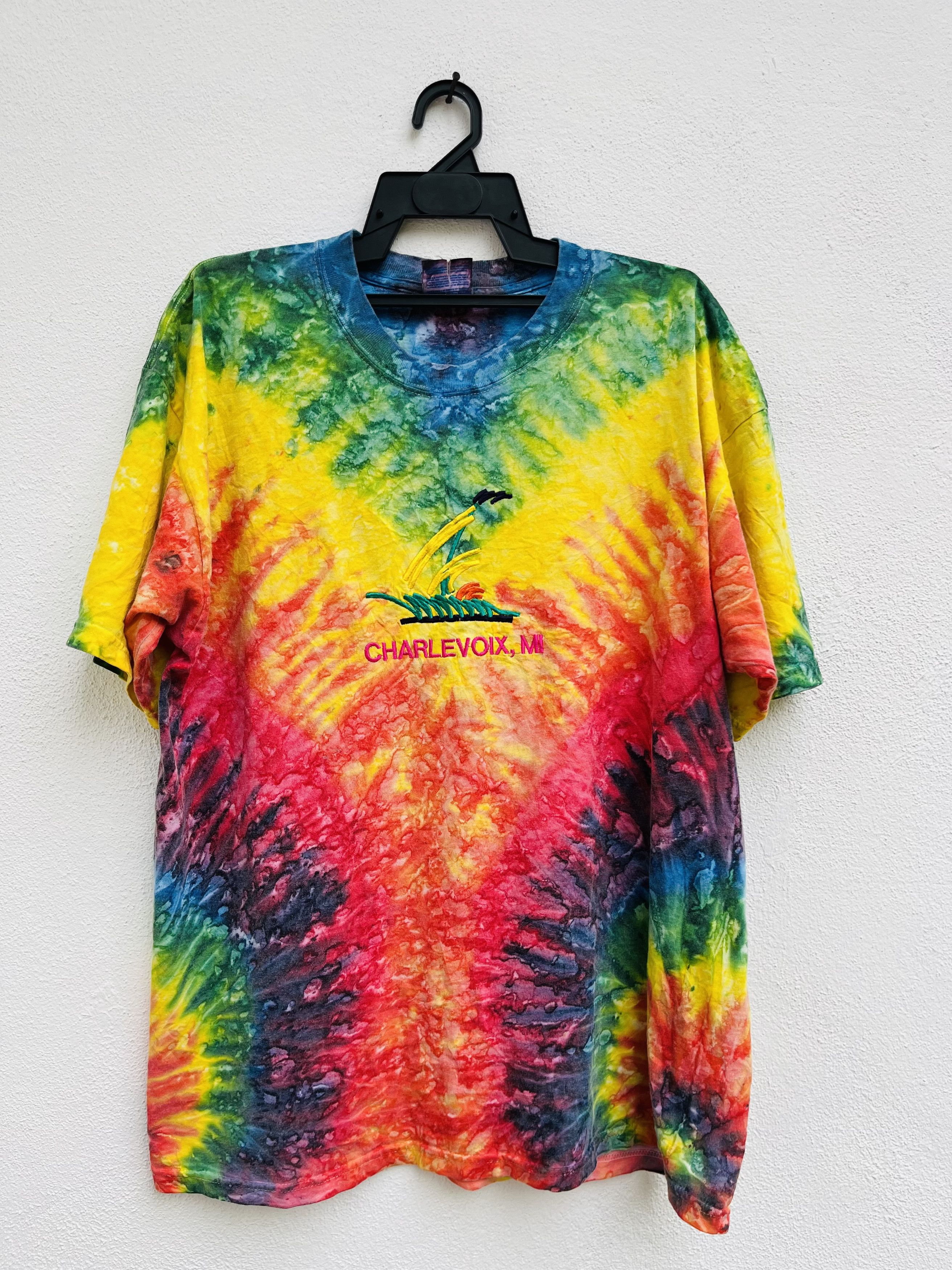 Japanese Brand × Vintage Vintage Tie Die Streetwear Fashion Style Size US XL / EU 56 / 4 - 1 Thumbnail