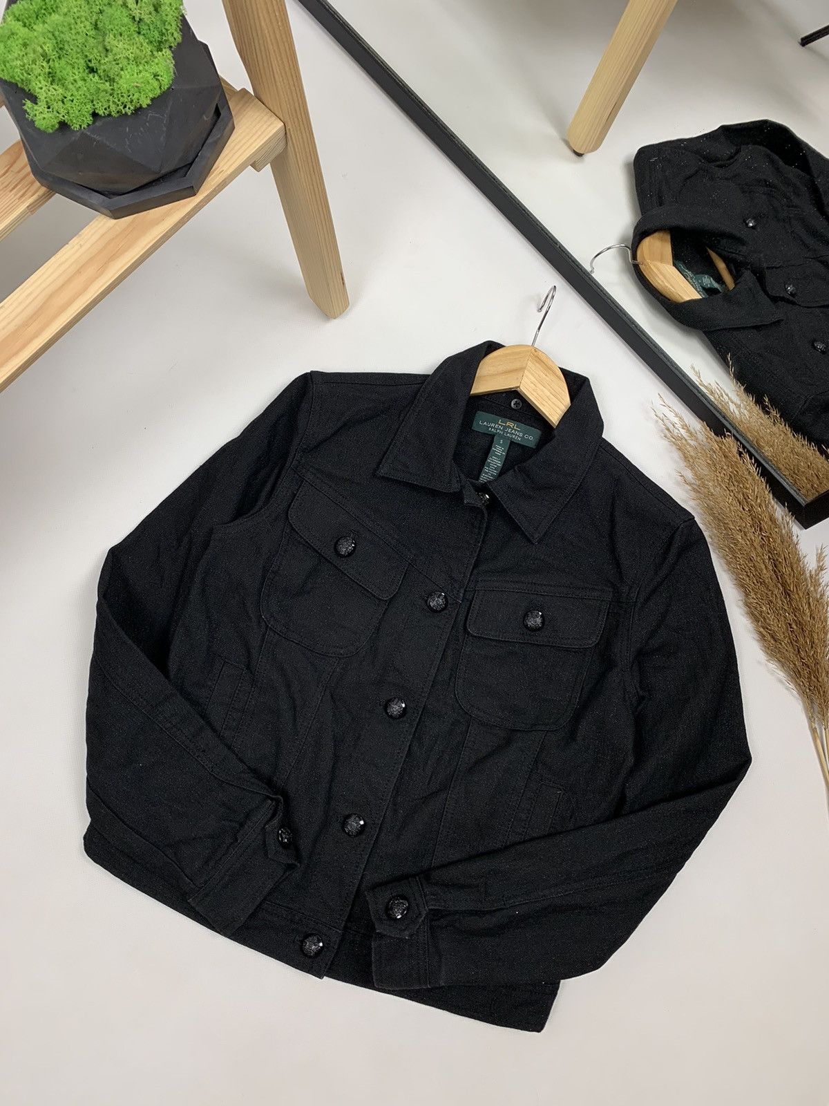 Designer × Lauren Ralph Lauren × RRL Ralph Lauren Lauren Ralph Lauren LRL Diamond Denim Jacket Size S / US 4 / IT 40 - 8 Thumbnail