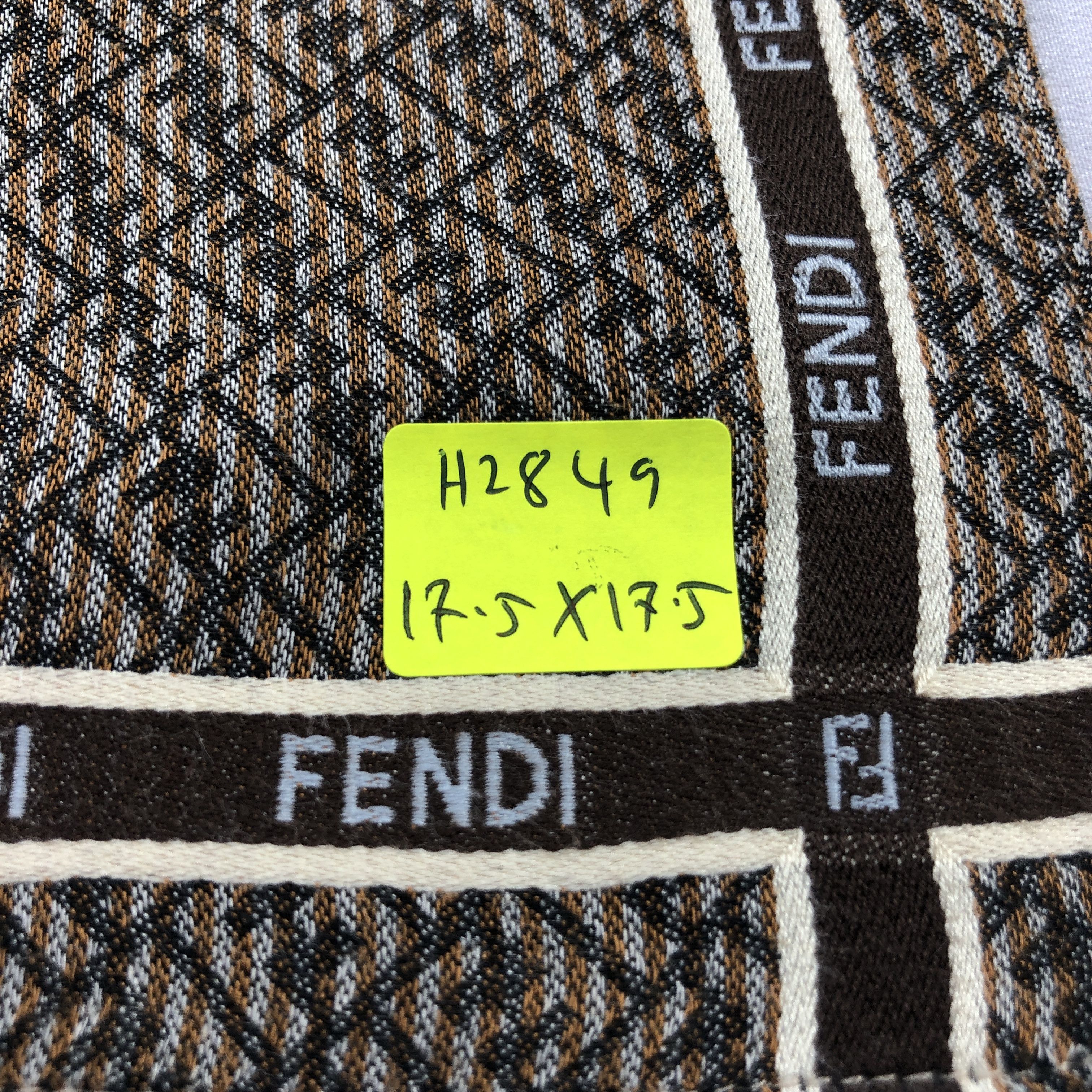 Japanese Brand Fendi Monogram FF Handkerchief Neckerchief Bandana H2849 Size ONE SIZE - 6 Thumbnail