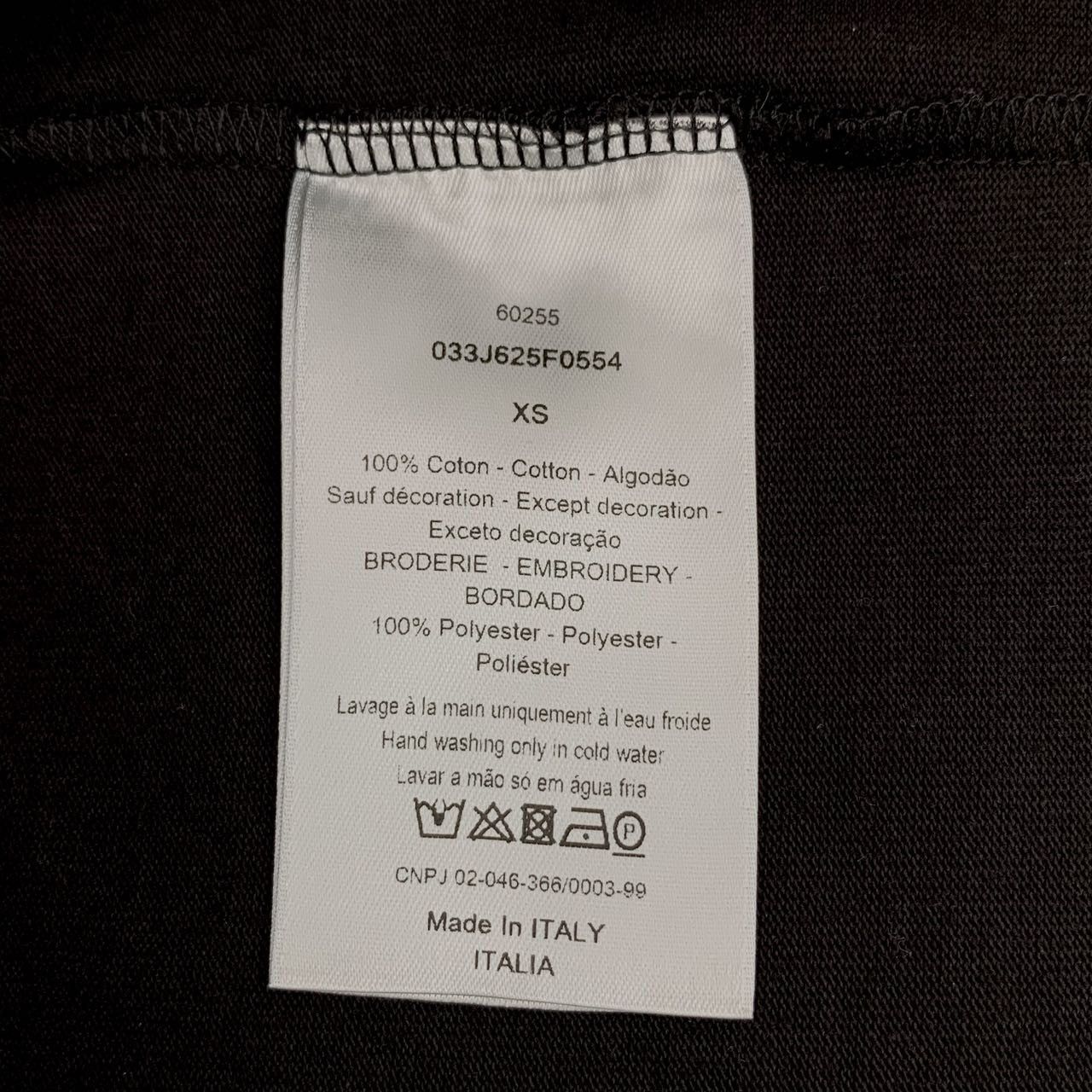 Dior Dior Black Cotton Logo Embroidered Trim T-Shirt (Size XS) Size US XS / EU 42 / 0 - 3 Thumbnail